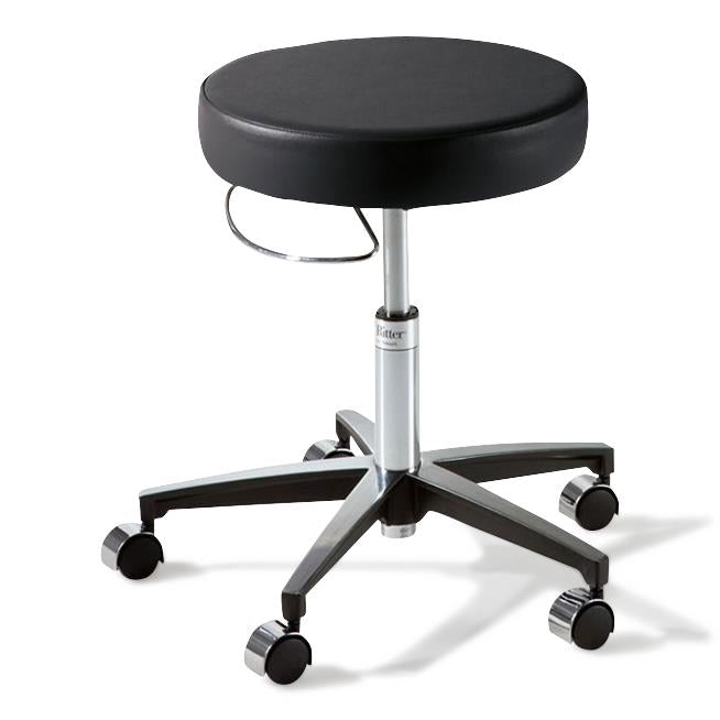 276 Basic Stool, Pneumatically Adjustable, Hand Release, Glides, UltraFree Obsidian (US Only) (DROP SHIP ONLY) (Delivery Info Sheet Required)