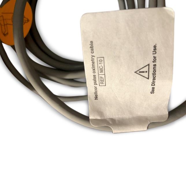 Non-OxiMax Pulse Oximetry Cable, 10 ft (Continental US Only) (Pricing Subject to Change without Prior Notice)