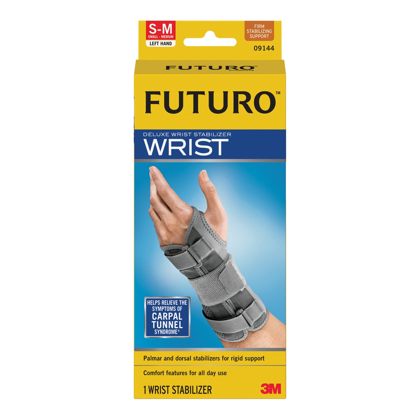 Wrist Stabilizer, Left Hand, Small/ Medium, 3/pk, 4 pk/cs (Continental US+HI Only)
