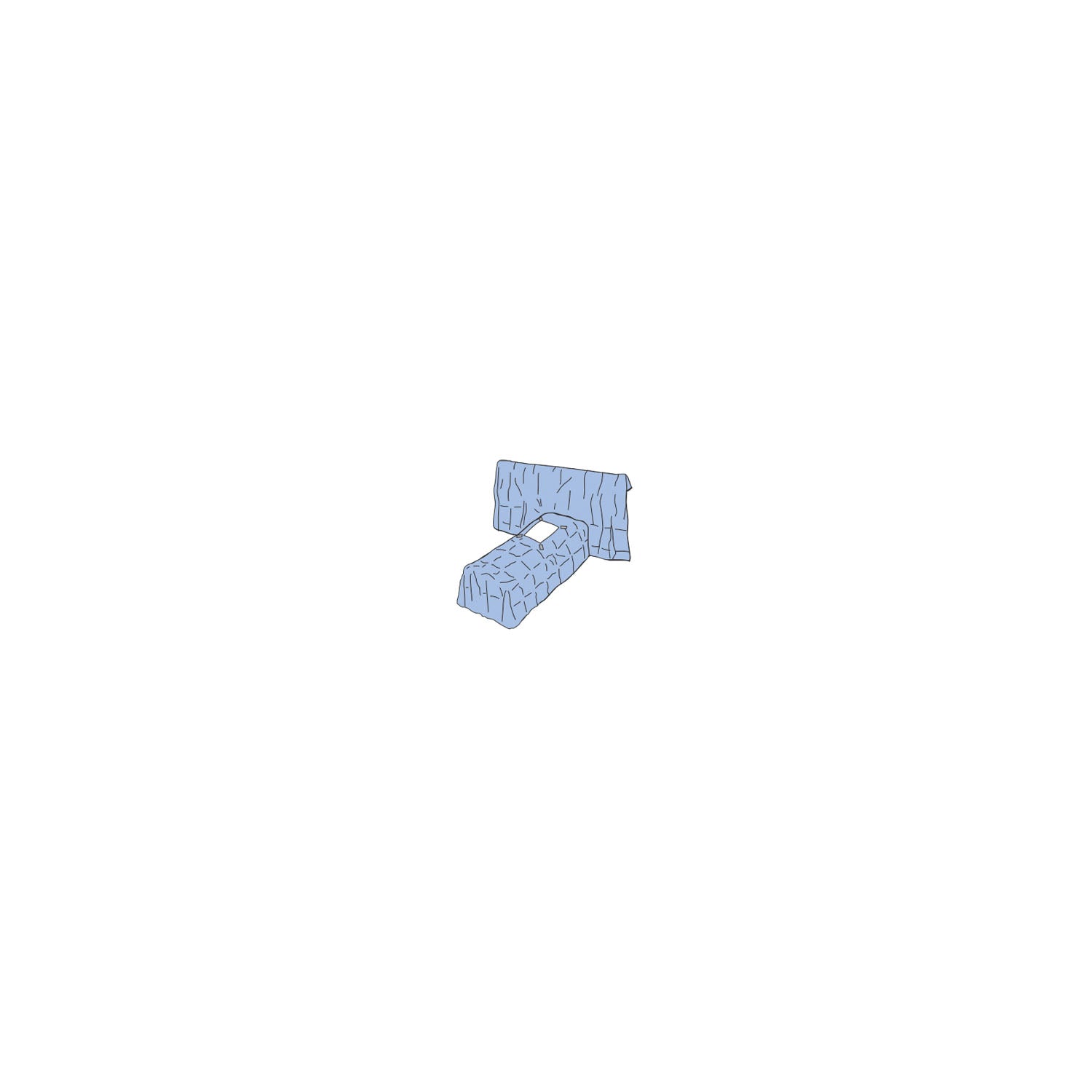 Steri-Drape Laparoscopy Drape, 112" x 72", Supine Position, Absorbent Impervious Material, Adhesive Aperture, 4 Tube Organizer, 10/bx, 2 bx/cs (Continental US+HI Only)