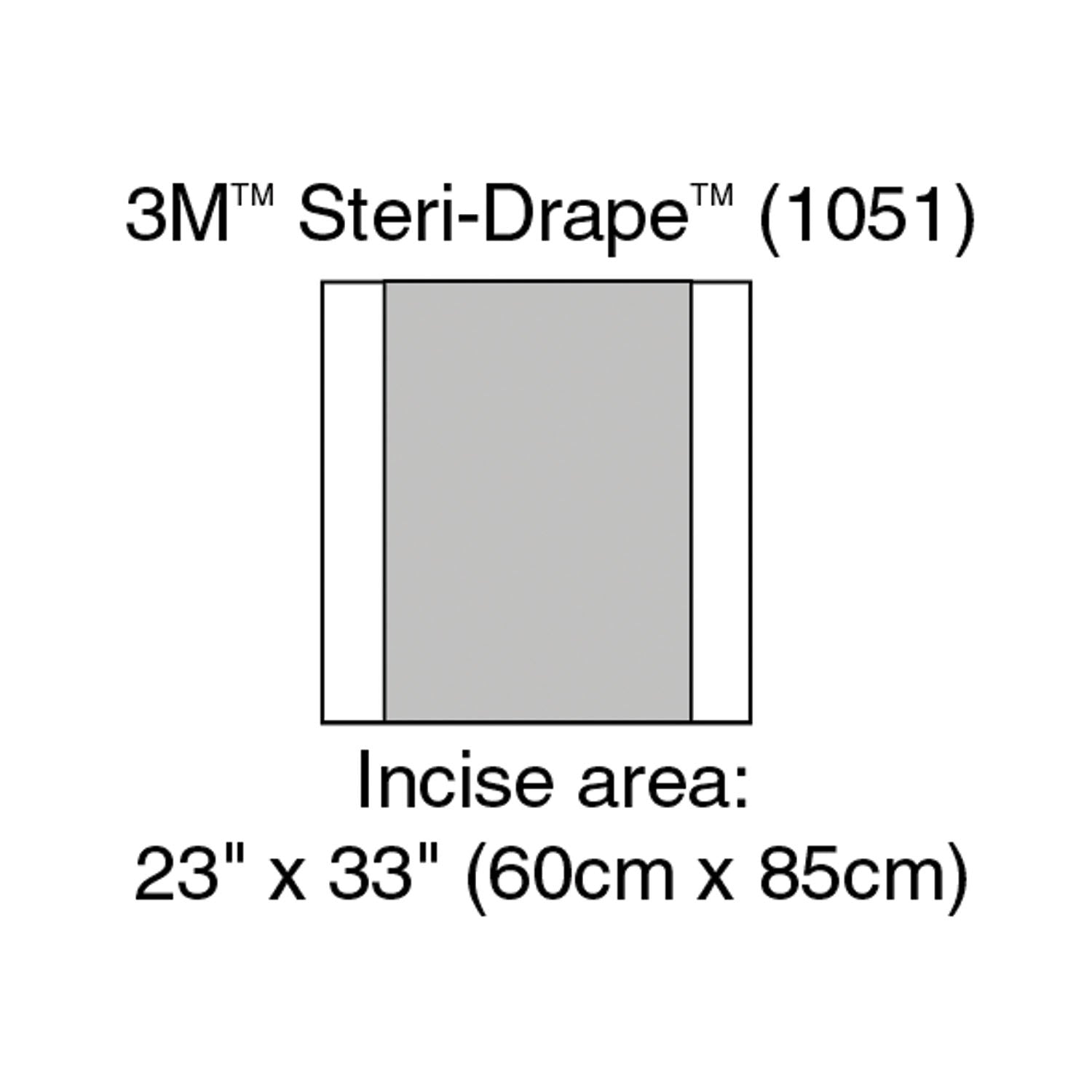 Incise Drape, Overall 32" x 33", Incise 23" x 33", 10/bx, 4 bx/cs (Continental US+HI Only)