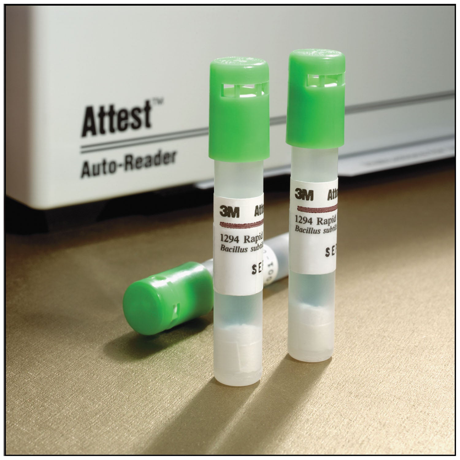 Rapid Readout Biological Indicator Test Pack for EO Includes 25 Test Packs + 25 Controls, 4-Hour Readout, Green Cap, 25/bx, 2 bx/cs (Continental US+HI Only)