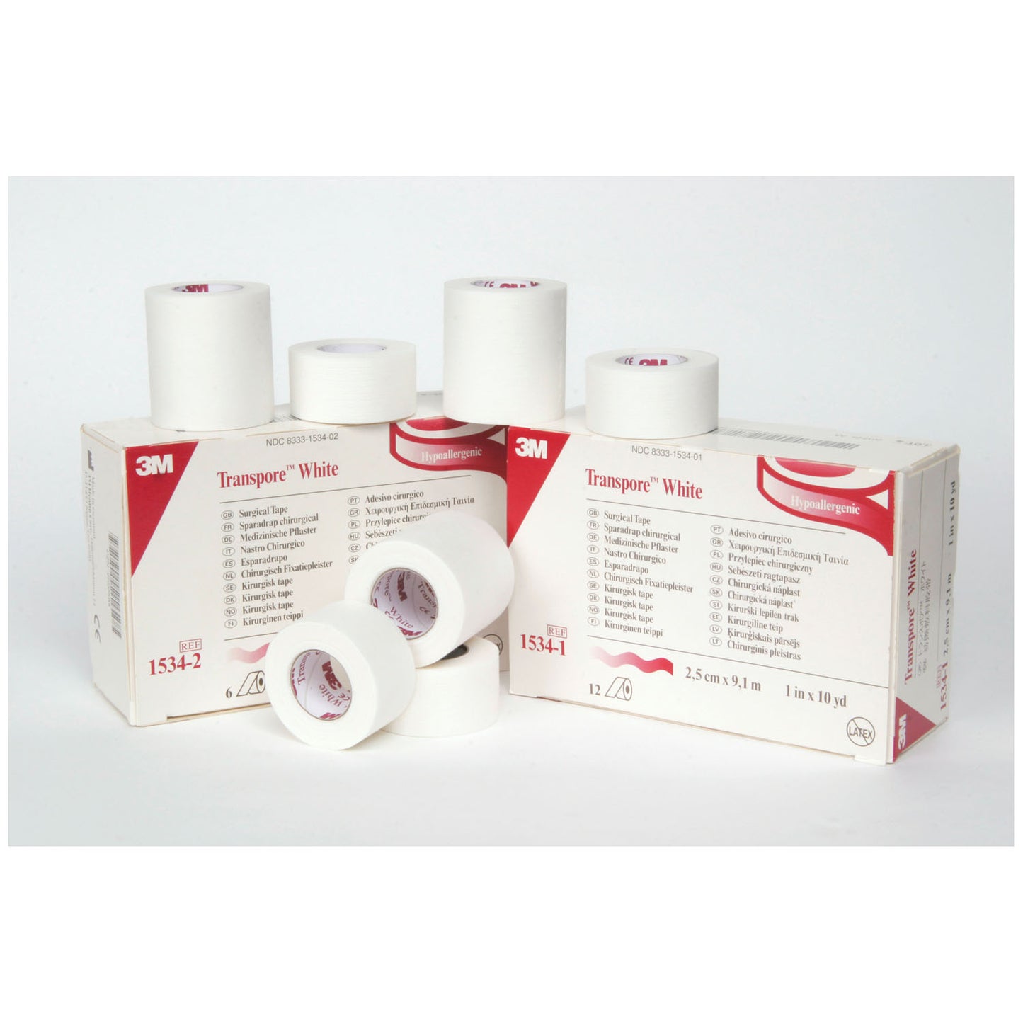 White Dressing Tape, _" x 10 yds, 24/bx, 10 bx/cs (Continental US+HI Only)