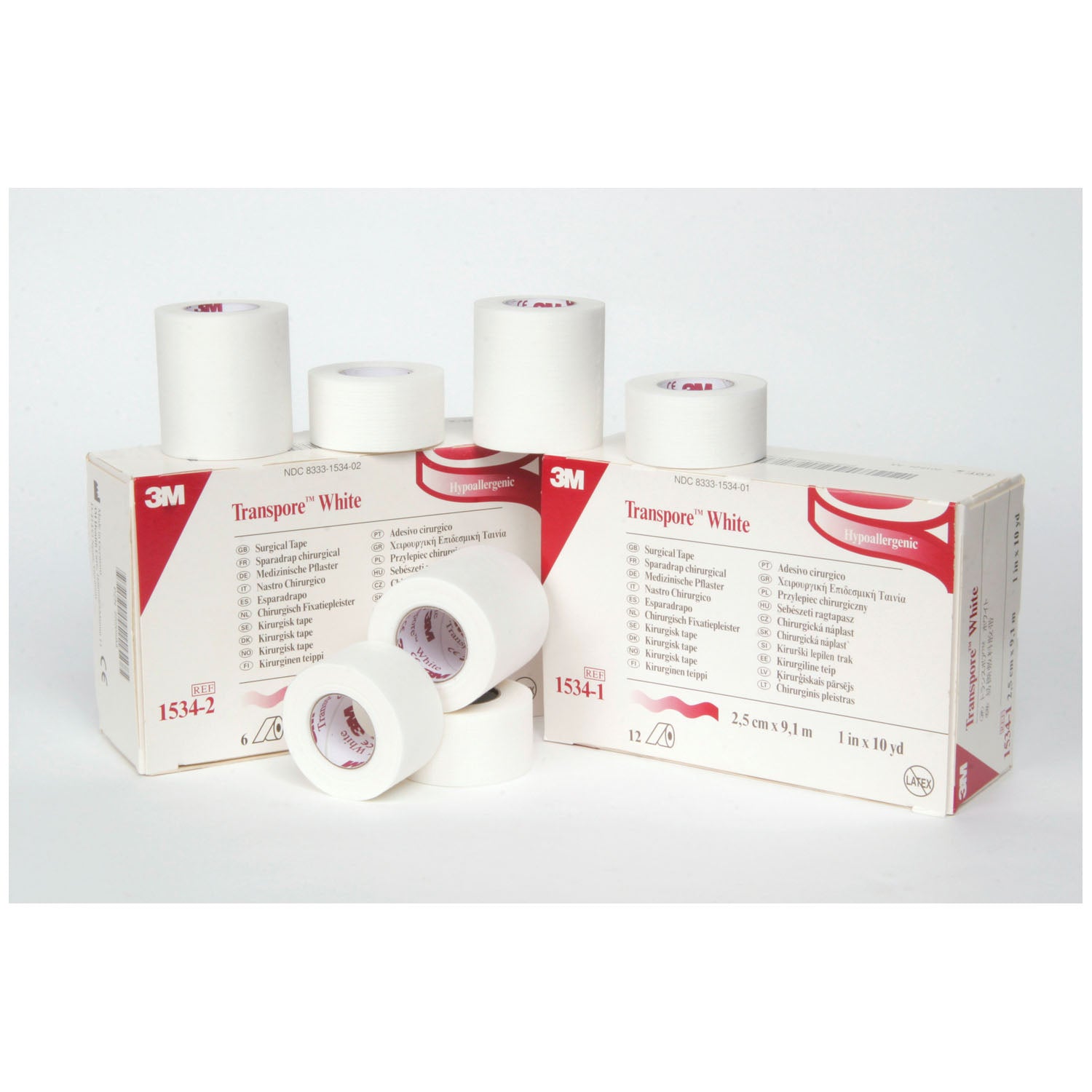 White Dressing Tape, _" x 10 yds, 24/bx, 10 bx/cs (Continental US+HI Only)