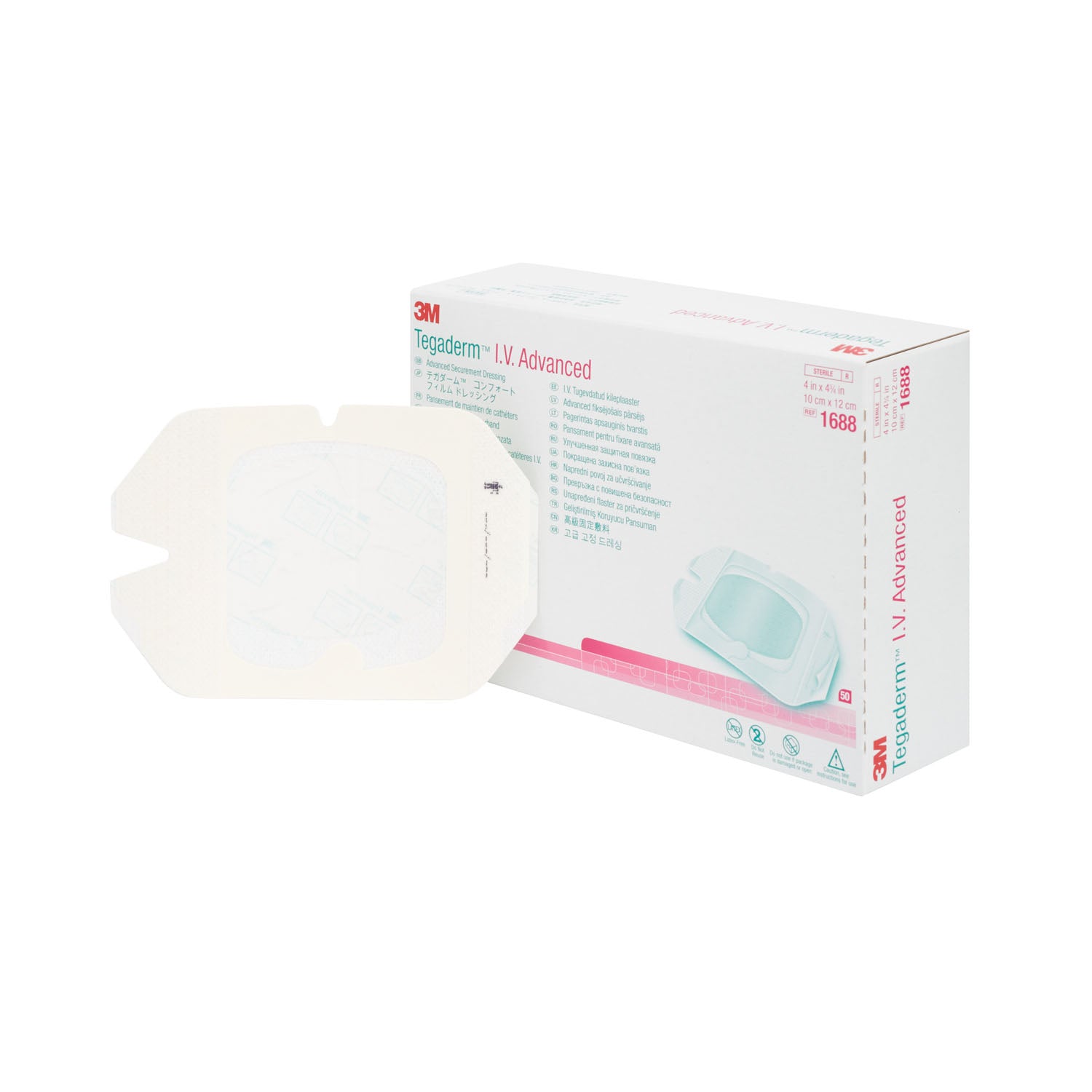 IV Advanced Dressing, 4" x 4_", 50/bx, 4 bx/cs (Continental US+HI Only)
