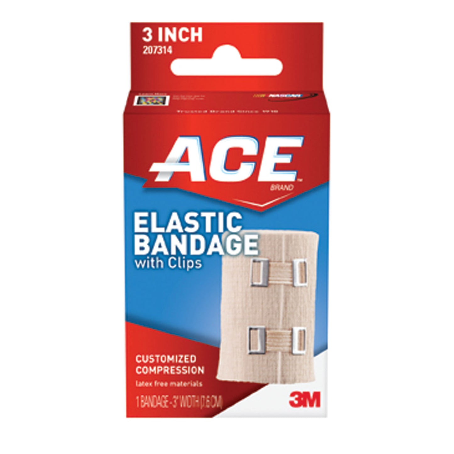 3" Elastic Bandage with Clip, 72/cs (Continental US+HI Only)