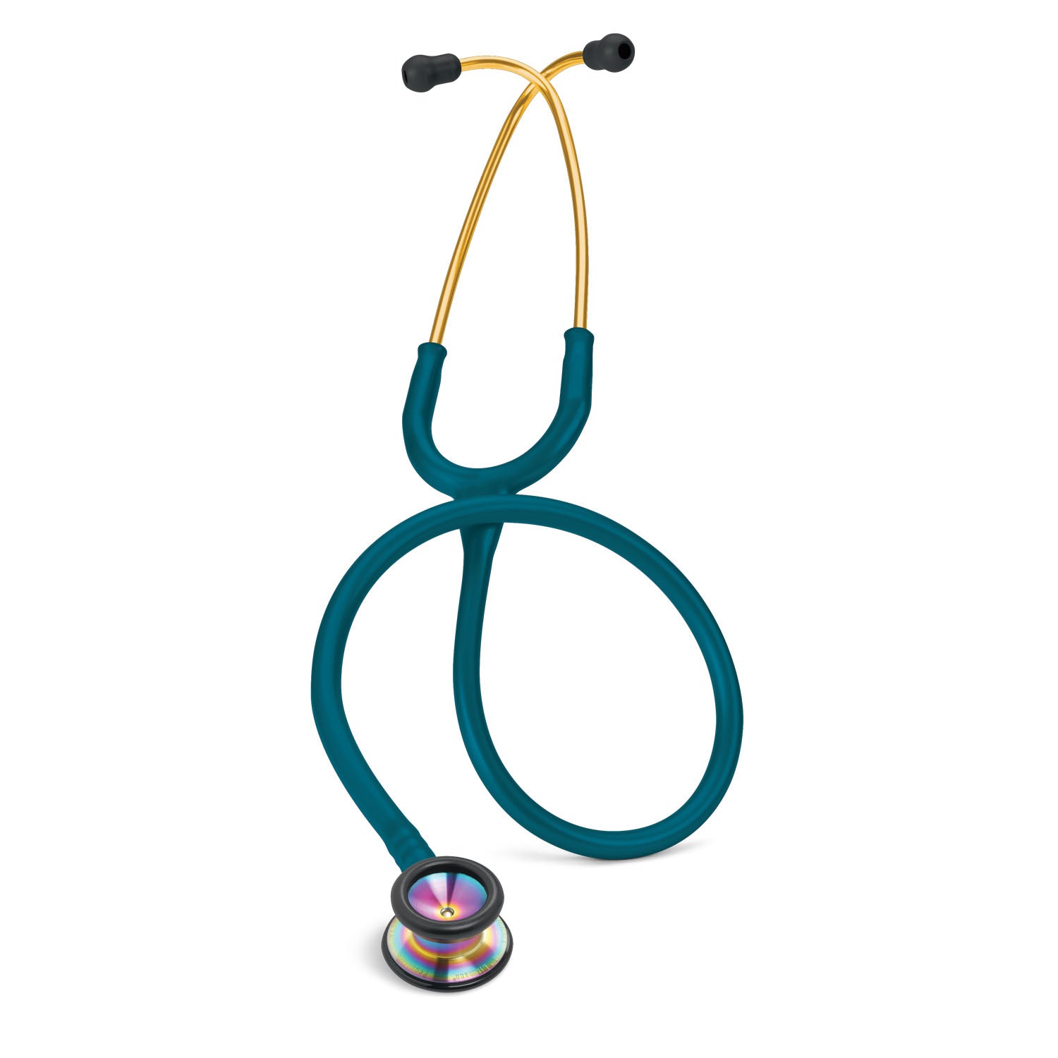 Pediatric Stethoscope, 28", Rainbow Finish Chestpiece, Caribbean Blue Tubing (Continental US+HI Only) (Littmann items are only available for sale online by distributors authorized by 3M Littmann)