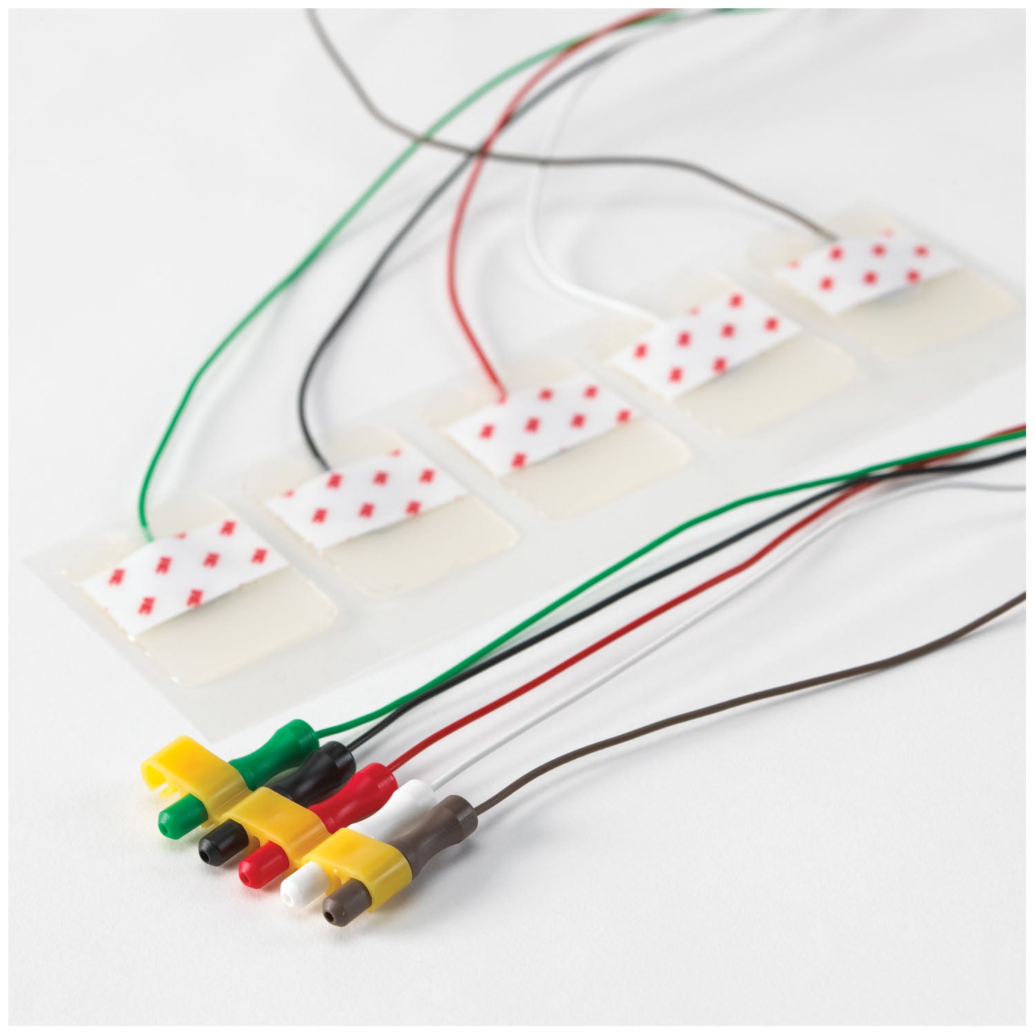 Pre-Wired Monitoring Electrode with Clear Tape, 1.57" x 1" (4cm x 2.6cm), 48" Leadwire Length, 5/bg, 100 bg/cs (Continental US+HI Only)
