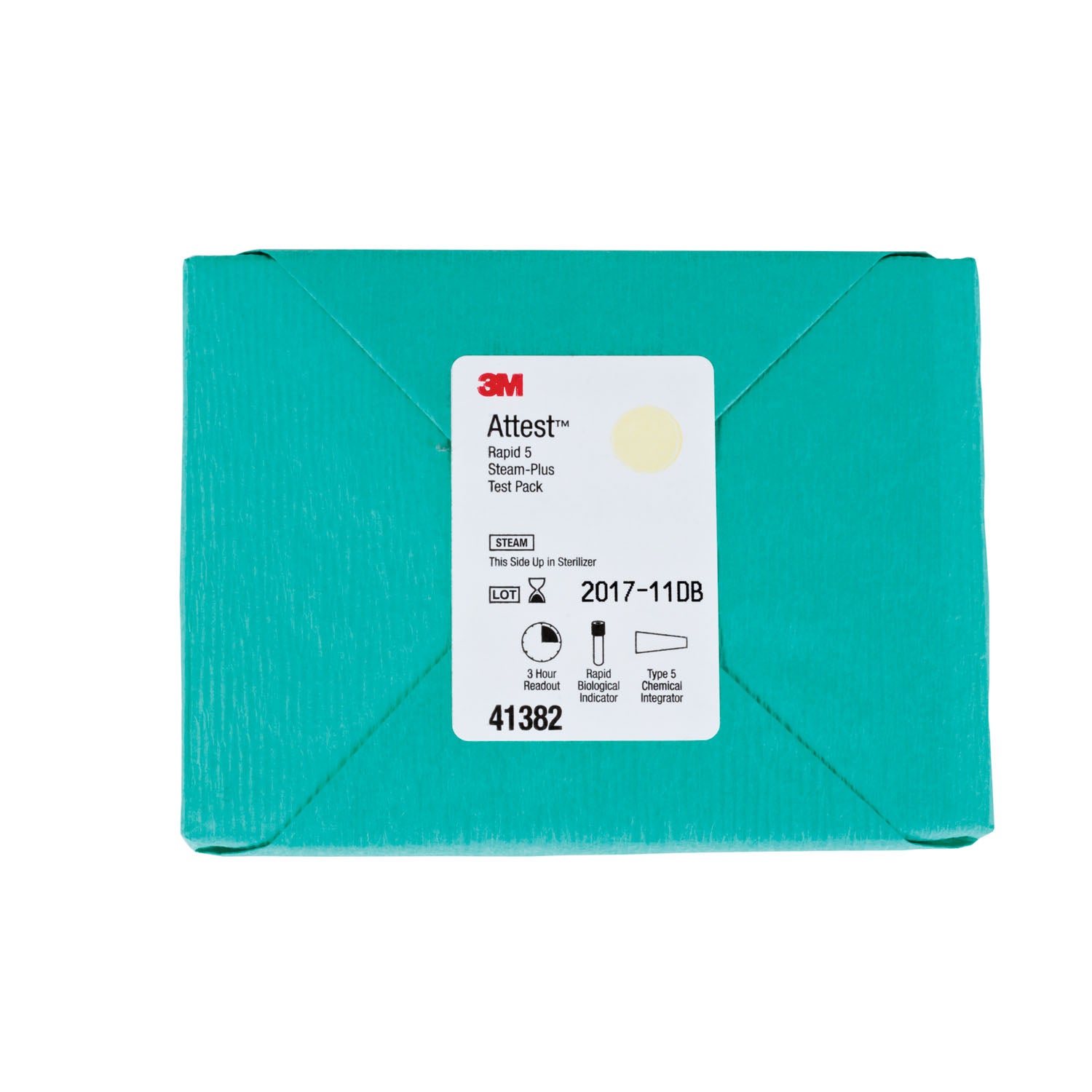 Test Pack Includes: 16 Test Packs + 16 Controls, 3 Hr Readout, Brown, Cap, Consists of 1292 BI + Comply (Sterigage) Steam Chemical Integrator, 16/bx, 4 bx/cs (Continental US+HI Only)