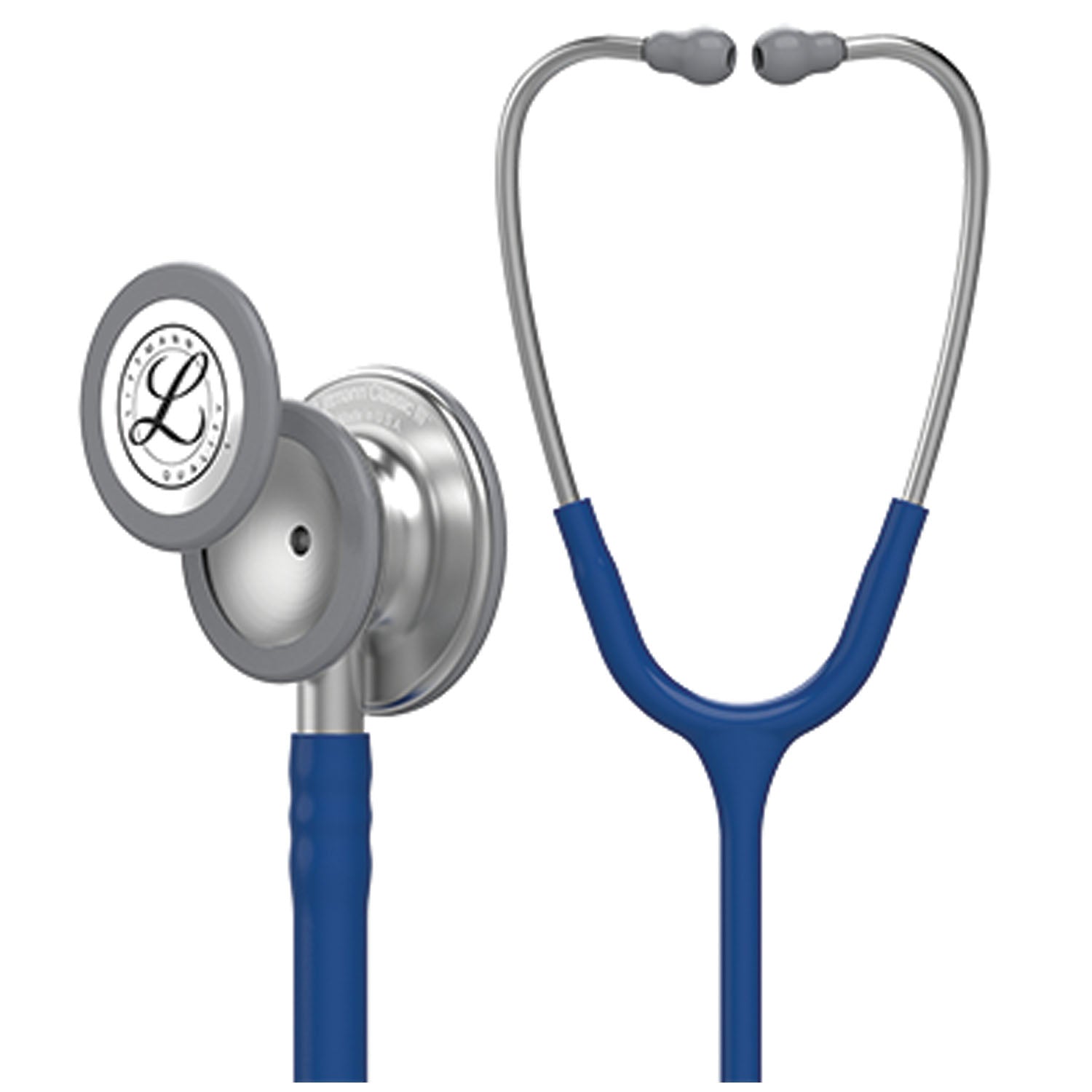Stethoscope, Standard-Finish Chestpiece, Navy Blue Tube, 27" (Continental US+HI Only) (Littmann items are only available for sale online by distributors authorized by 3M Littmann)