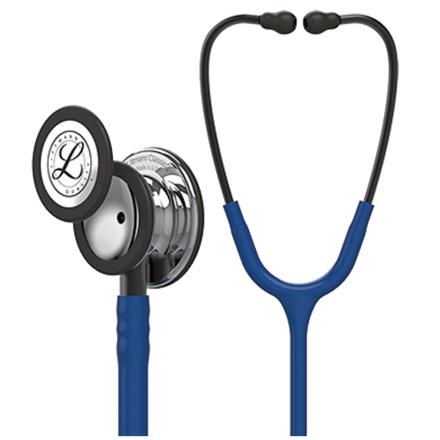 Stethoscope, Mirror Chestpiece, Navy Blue Tubing, 27" (Continental US+HI Only) (Littmann items are only available for sale online by distributors authorized by 3M Littmann)