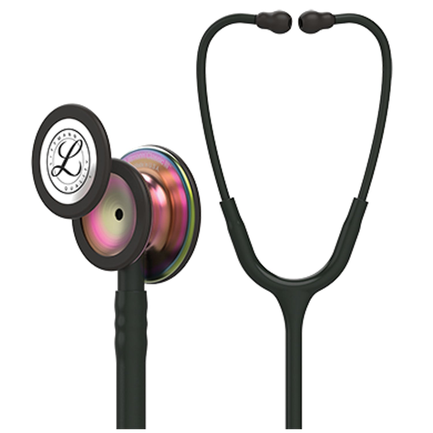 Stethoscope, Rainbow-Finish Chestpiece, Black Tubing, 27" (Continental US+HI Only) (Littmann items are only available for sale online by distributors authorized by 3M Littmann)
