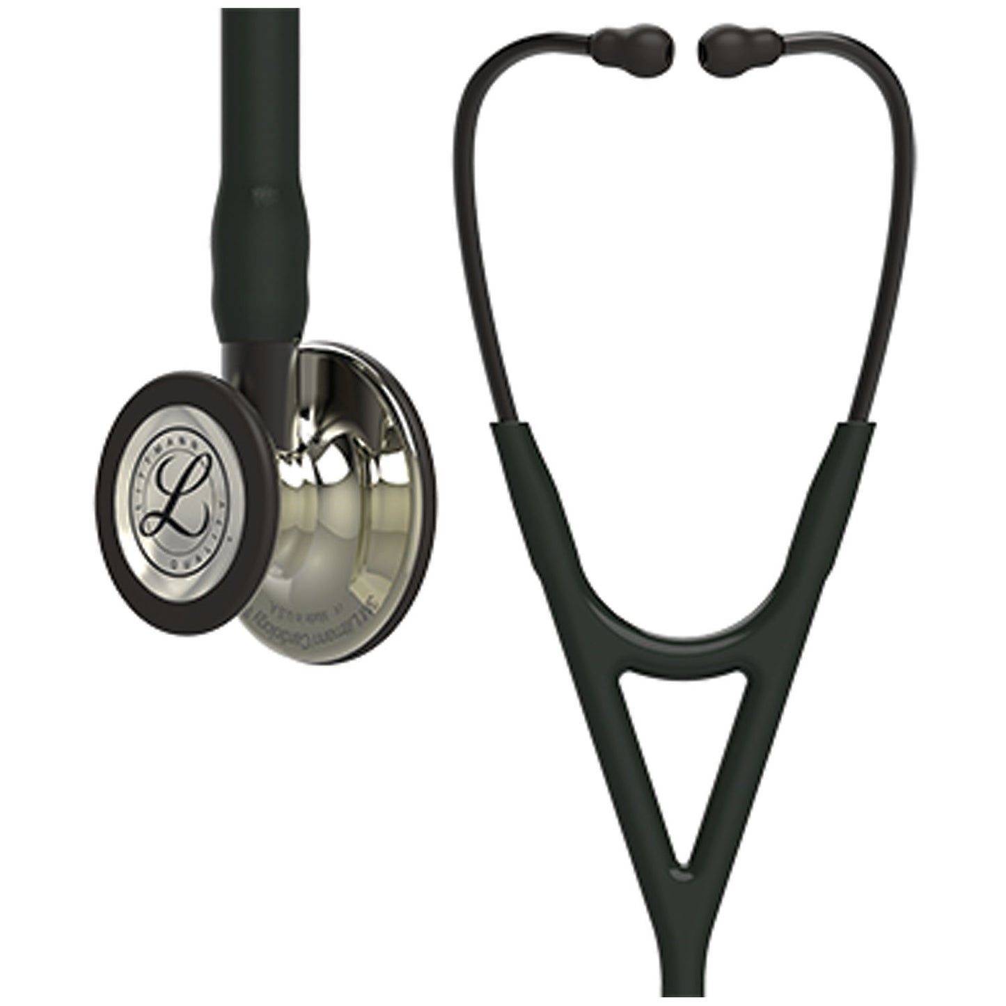Stethoscope, Champagne Finish Chestpiece, Black Tube, 27" (Continental US+HI Only) (Littmann items are only available for sale online by distributors authorized by 3M Littmann)