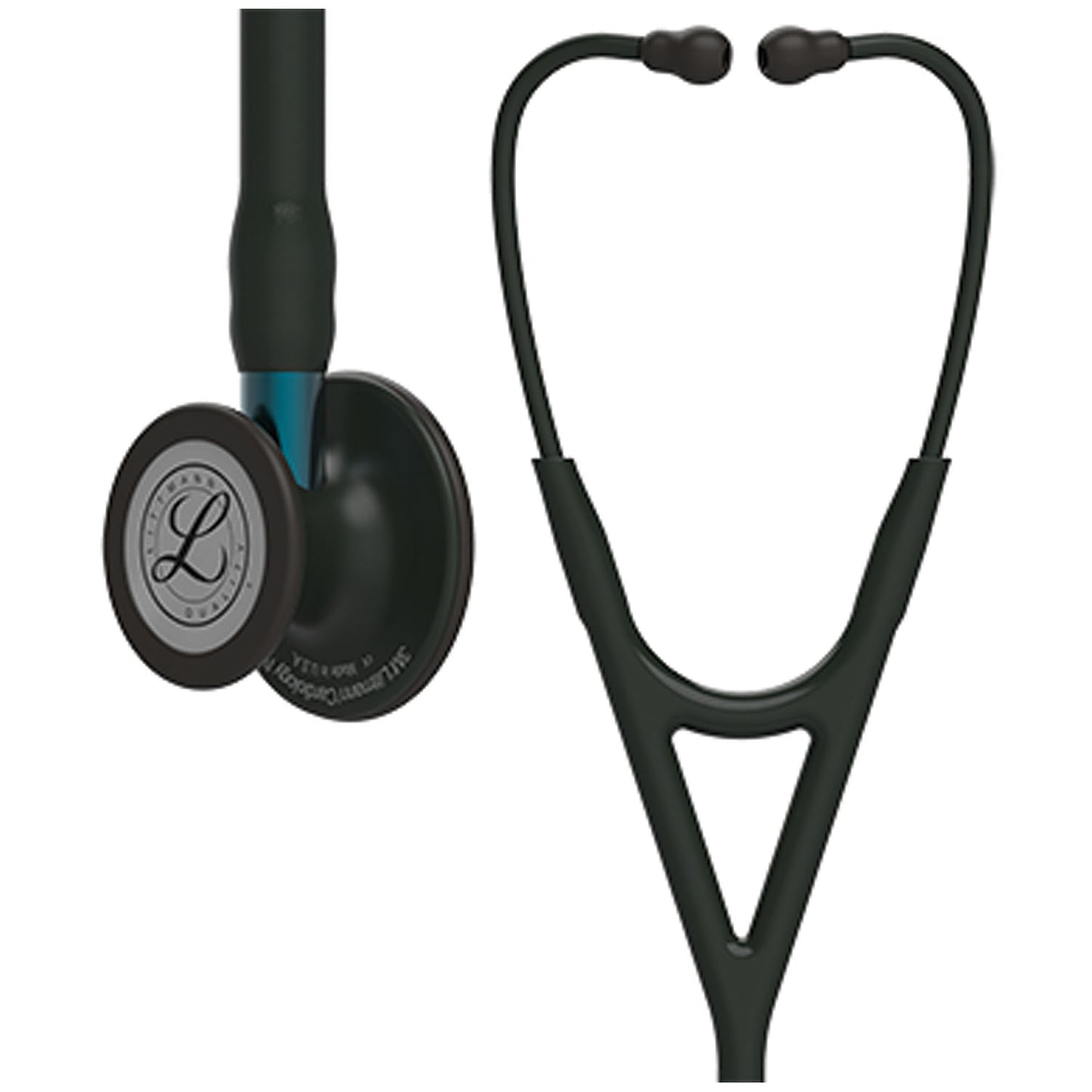 Stethoscope, Black Finish Chestpiece, Black Tube, Blue Stem and Black Headset, 27" (Continental US+HI Only) (Littmann items are only available for sale online by distributors authorized by 3M Littmann)