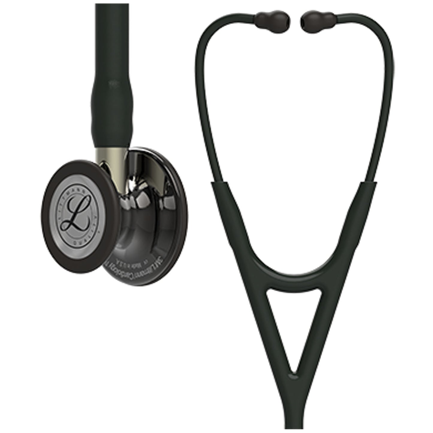 Stethoscope, High Polish Smoke Finish Chestpiece, Black Tube, Champagne Stem and Black Headset, 27" (Continental US+HI Only) (Littmann items are only available for sale online by distributors authorized by 3M Littmann)