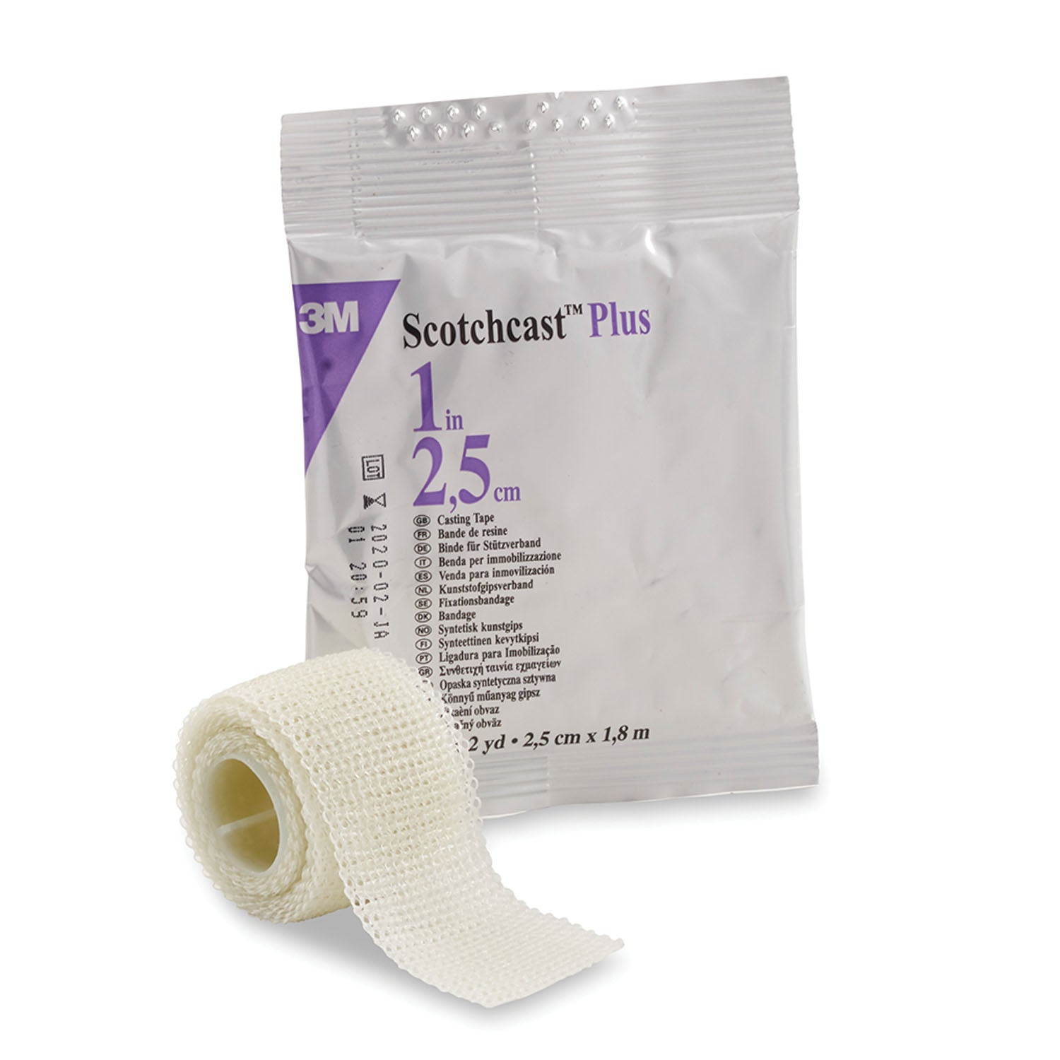 Plus Casting Tape, Standard, 1" x 2 yds, White, 10/cs (Continental US+HI Only)