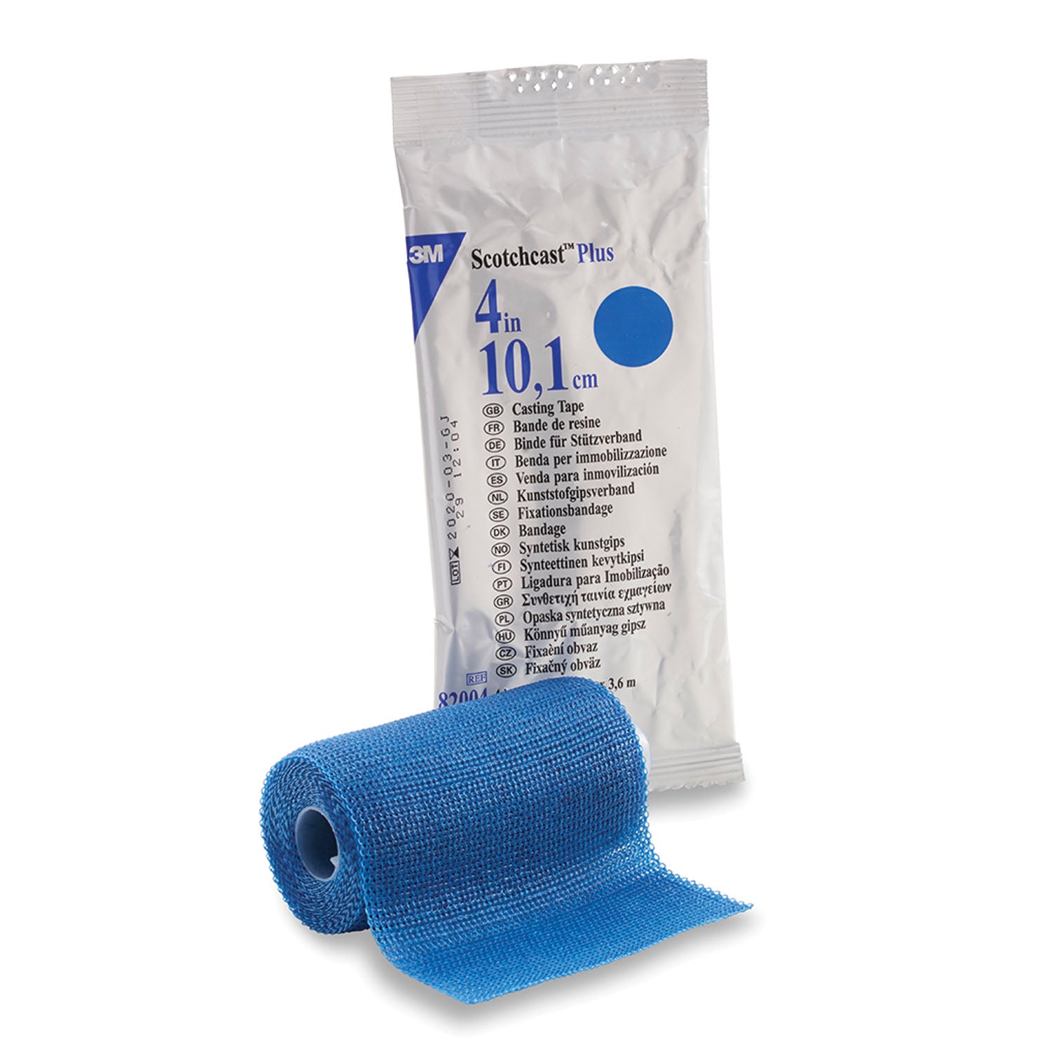 Plus Casting Tape, 4" x 4 yds, Blue, 10/cs (Continental US+HI Only)