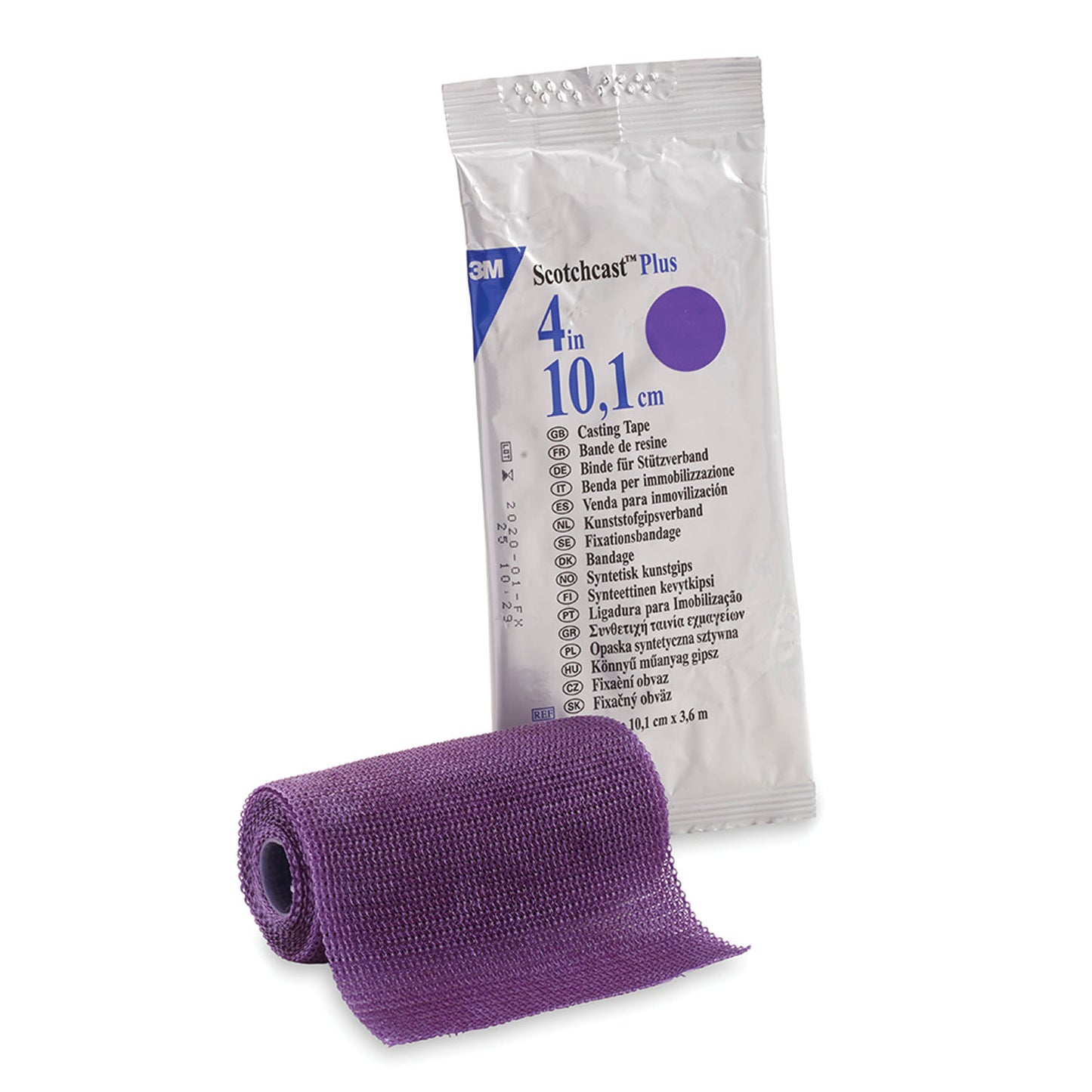 Plus Casting Tape, 4" x 4 yds, Purple, 10/cs (Continental US+HI Only)