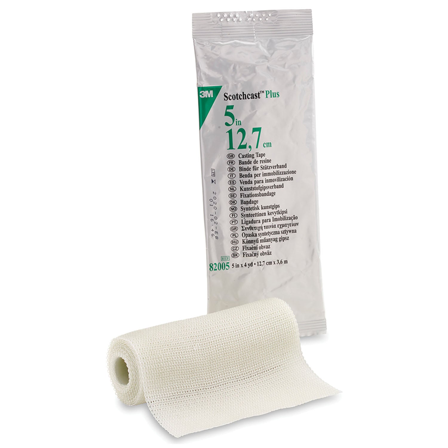 Plus Casting Tape, Standard, 5" x 4 yds, White, 10/cs (Continental US+HI Only)