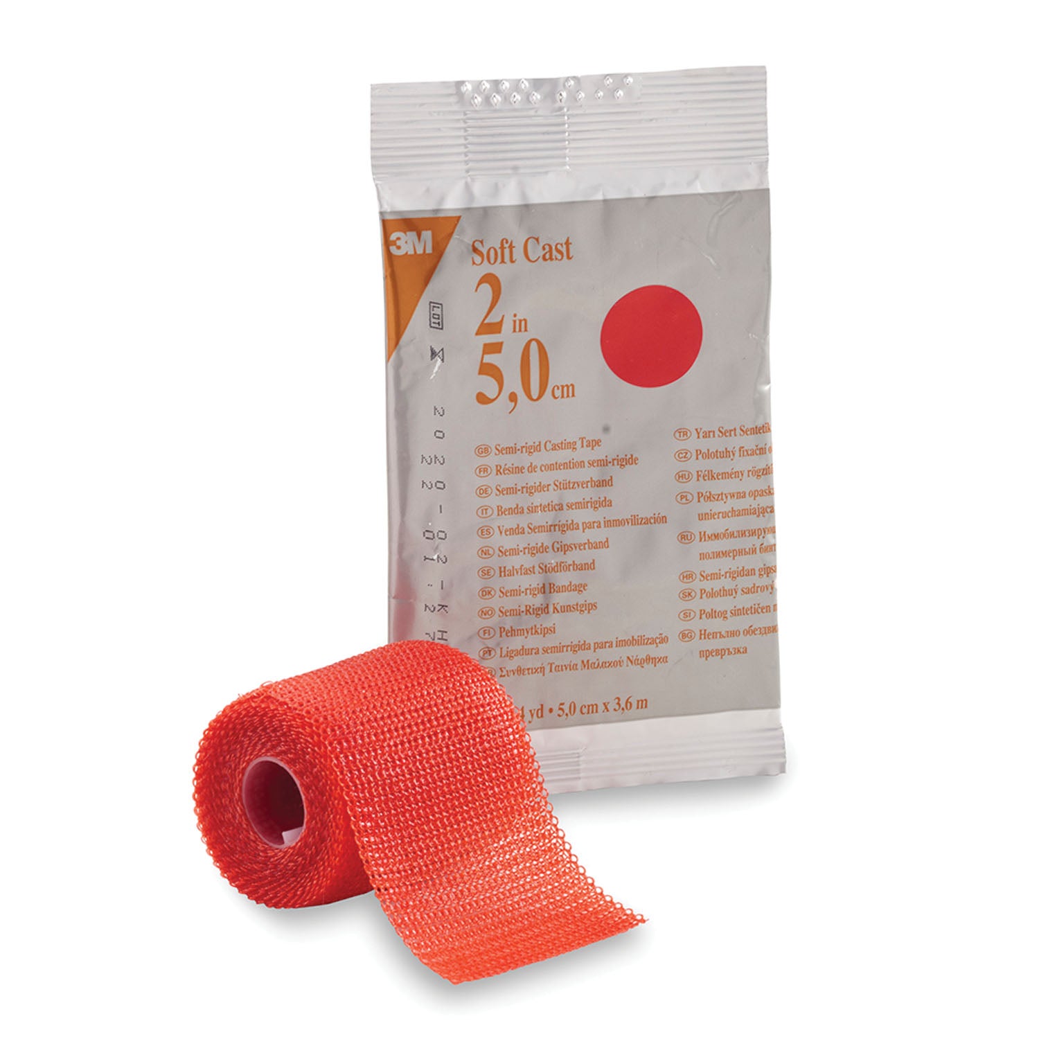 Soft Casting Tape, Red, 2" x 4 yds, 10/cs (Continental US+HI Only)