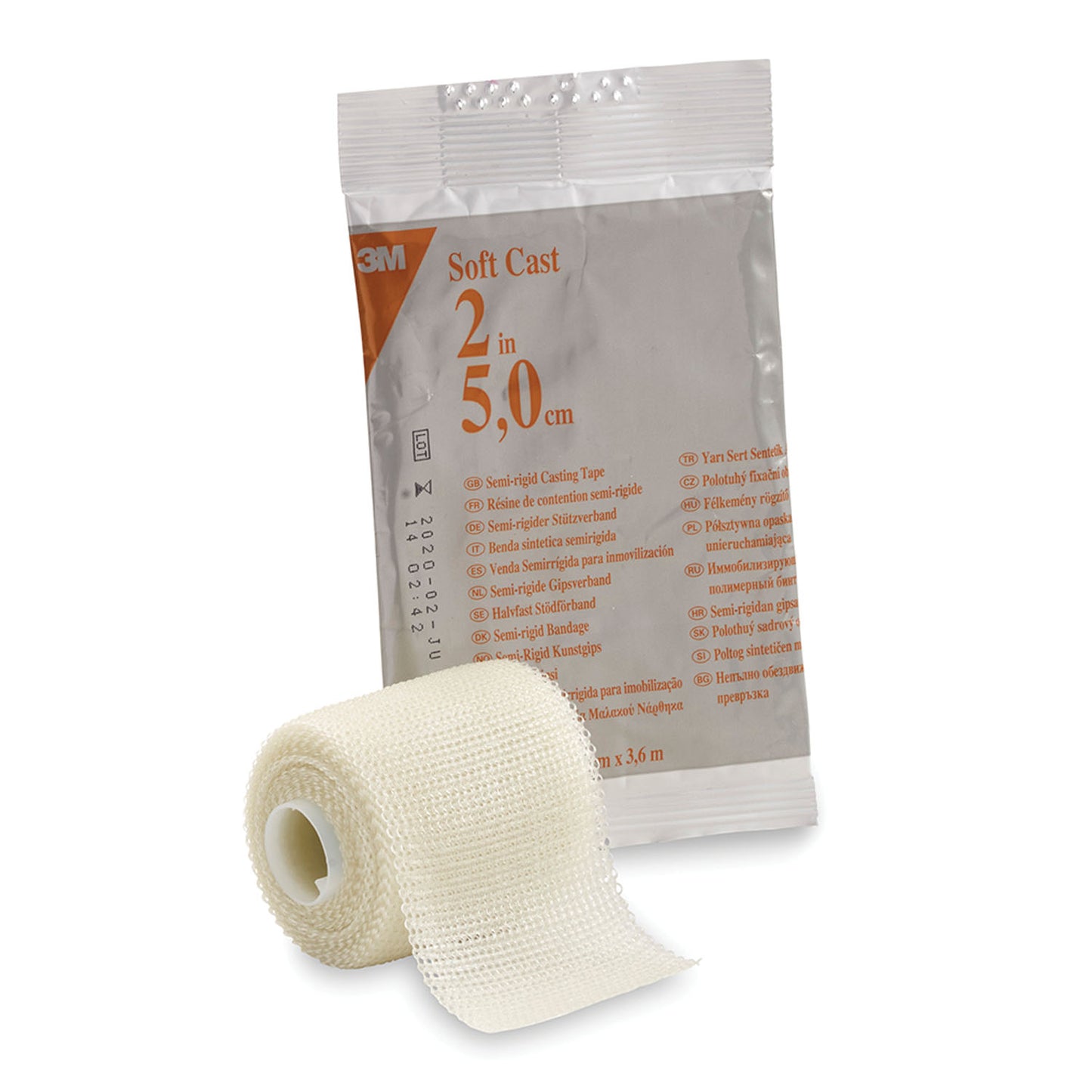 Soft Casting Tape, White, 2" x 4 yds, 10/cs (Continental US+HI Only)