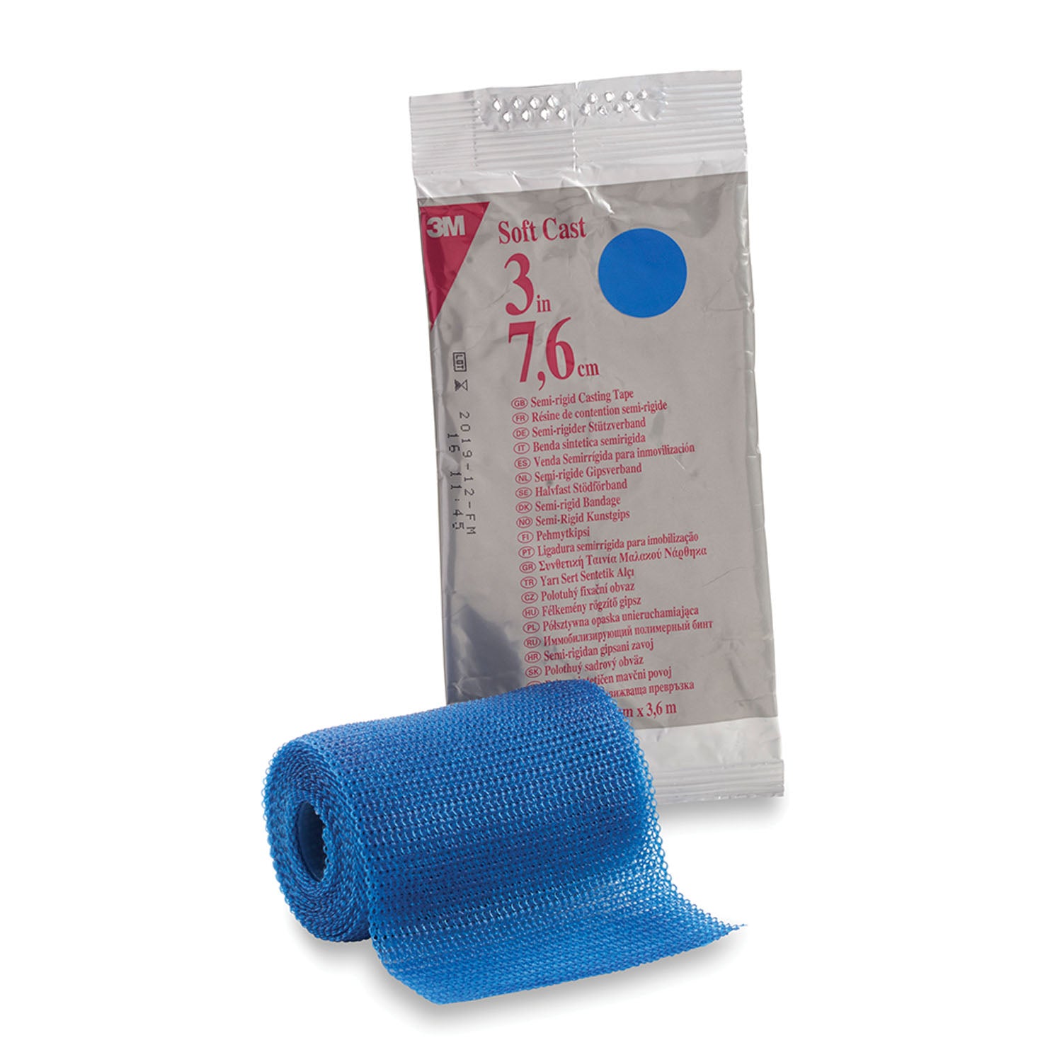 Soft Casting Tape, Blue, 3" x 4 yds, 10/cs (Continental US+HI Only)