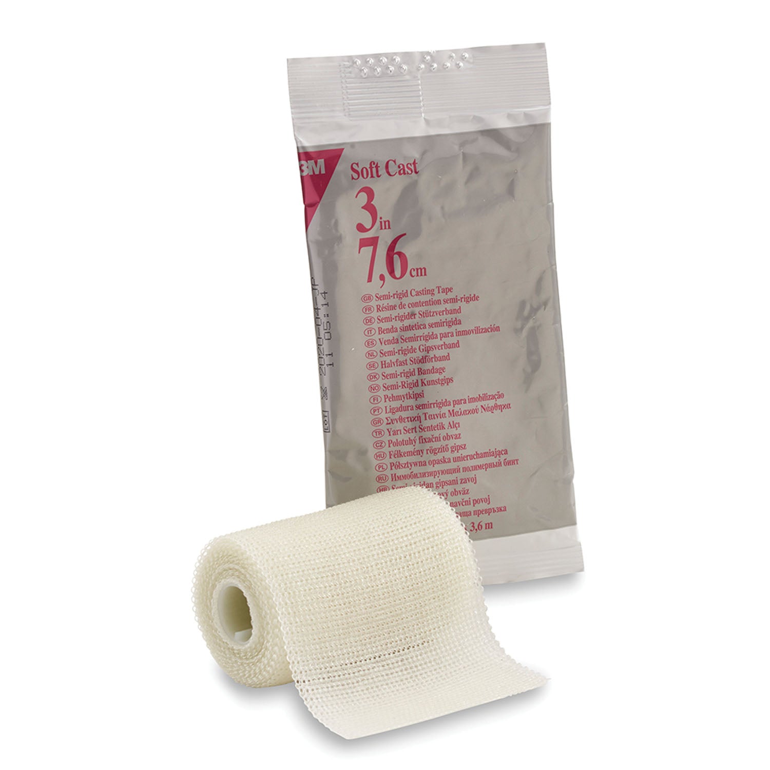 Soft Casting Tape, White, 3" x 4 yds, 10/cs (Continental US+HI Only)