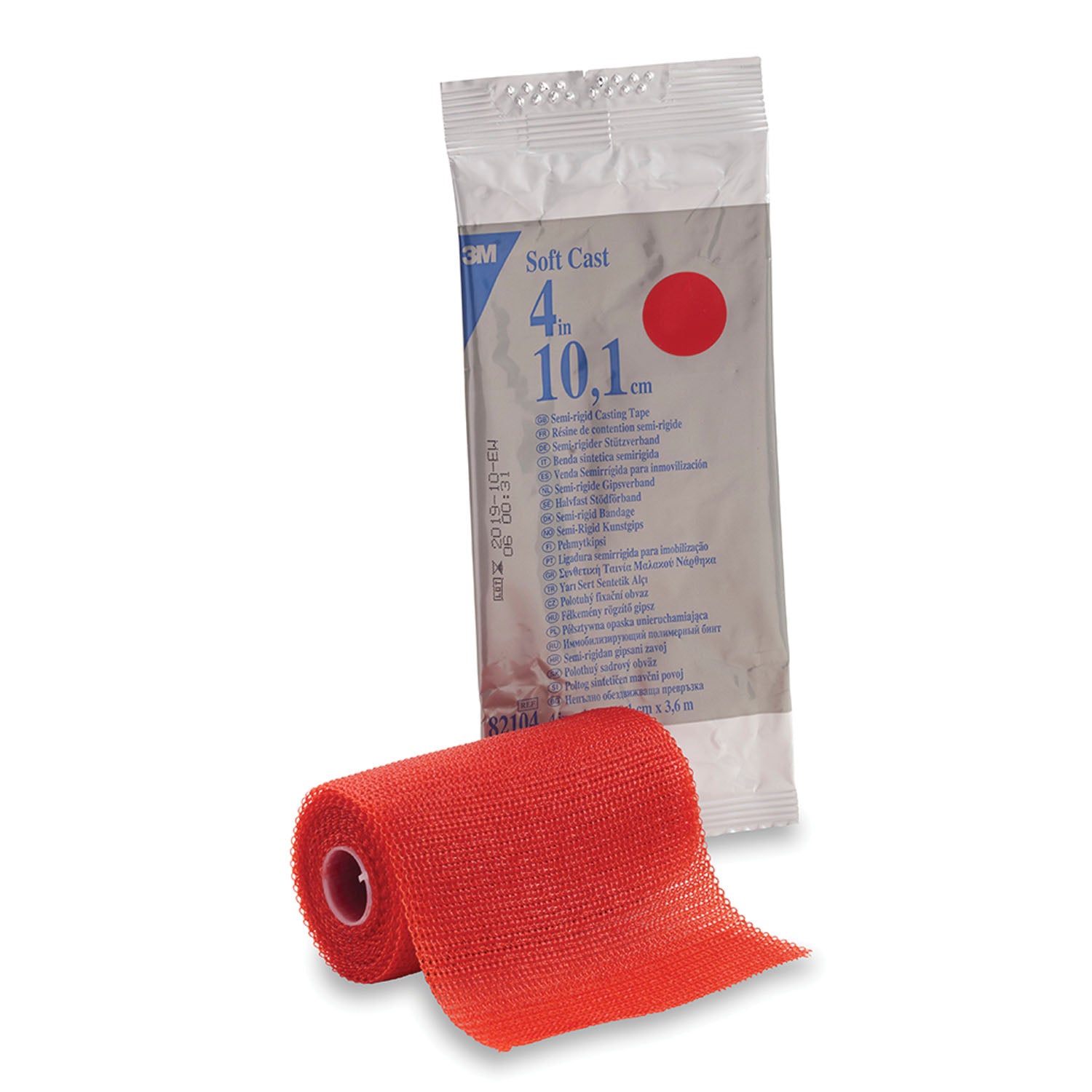 Soft Casting Tape, Red, 4" x 4 yds, 10/cs (Continental US+HI Only)