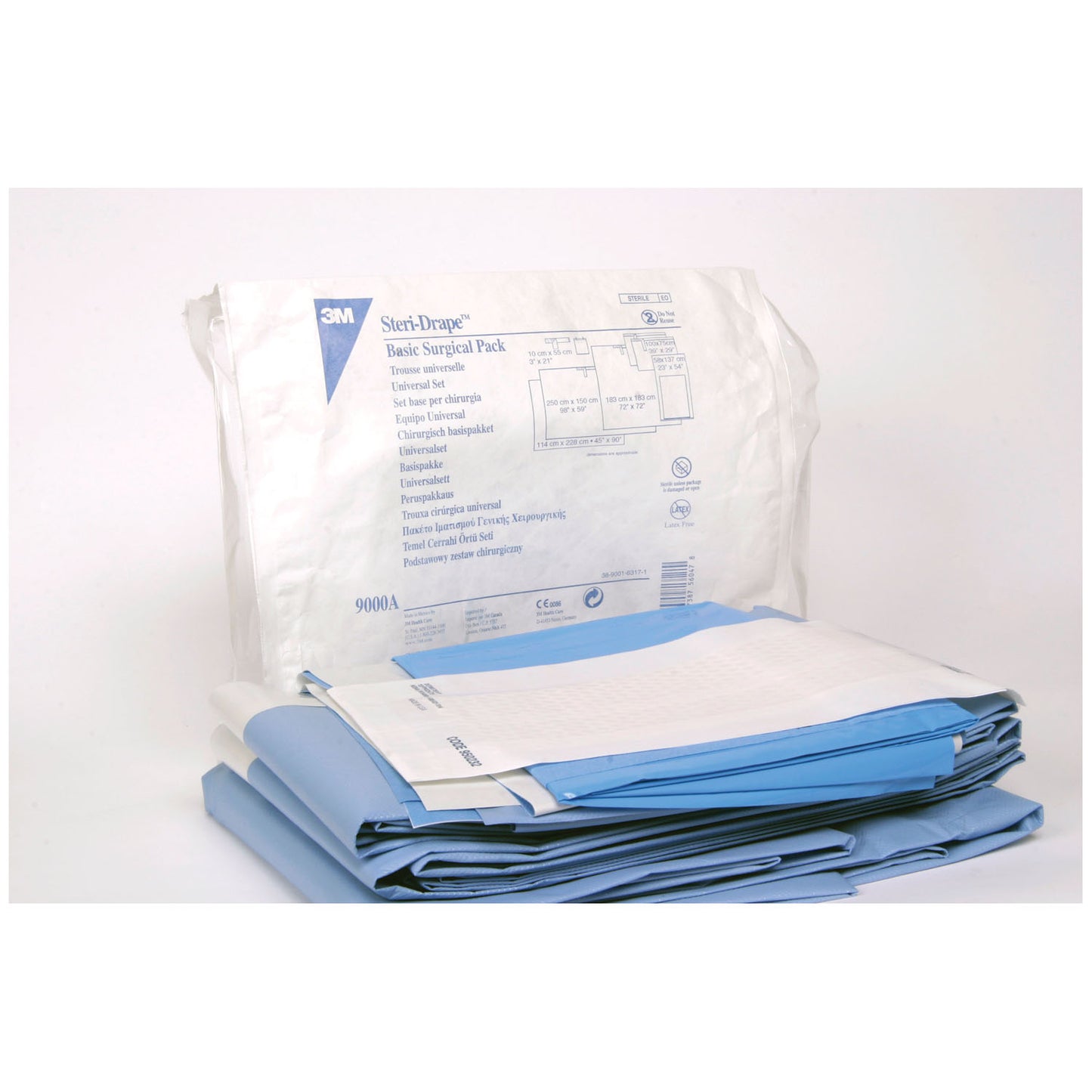 Steri-Drape Basic Surgical Pack: Op Tape, Hand Towels, Mayo Stand Cover, Adhesive Towel Drapes, Medium & Large Adhesive Drape Sheets, Instrument Table Cover, 7/bx, 2 bx/cs (Continental US+HI Only)
