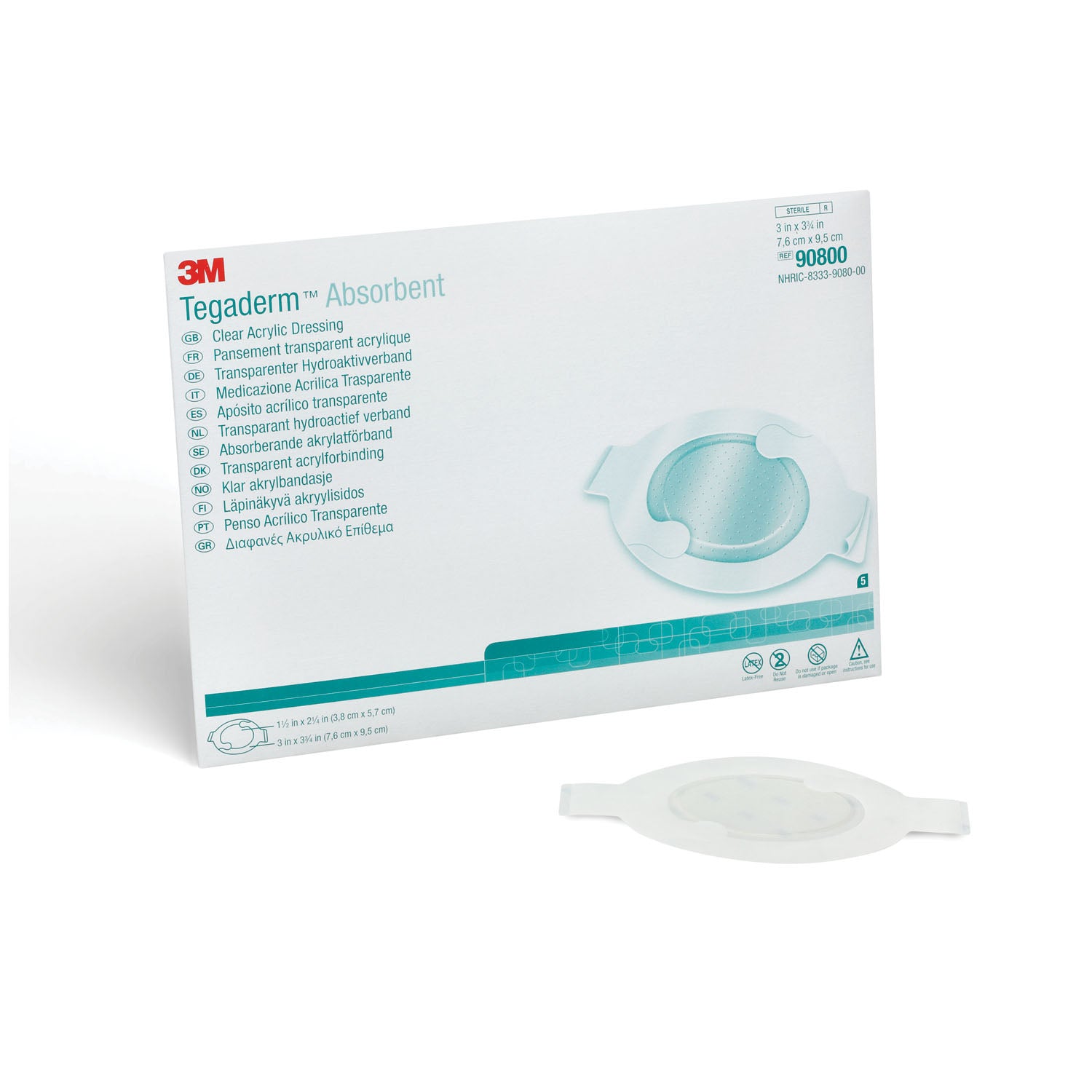 Dressing, Small Oval, Pad Size 1_" x 2_", Overall Size 3" x 3_", 10/bx, 4 bx/cs (Continental US+HI Only)