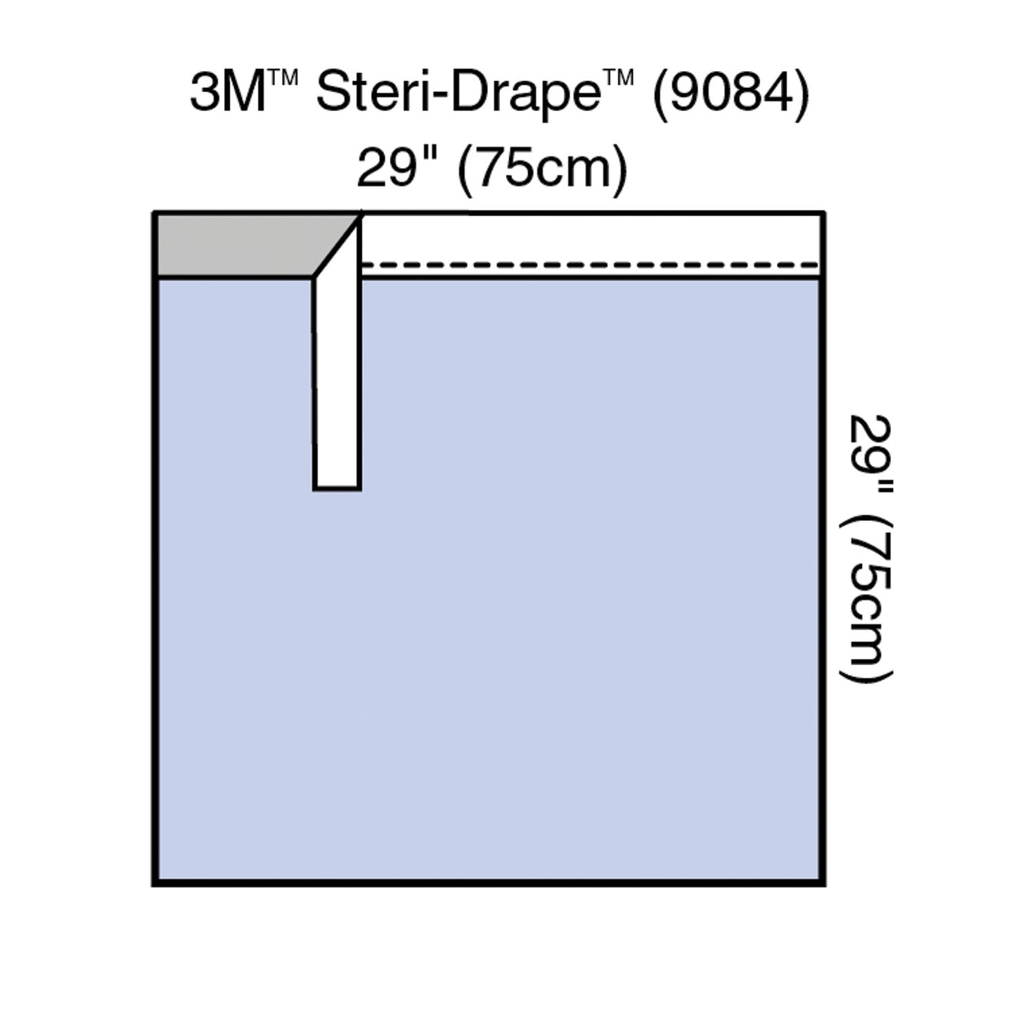Steri-Drape Adhesive Towel Drape, 29" x 29", Absorbent Impervious Material, 40/bx, 4 bx/cs (Continental US+HI Only)