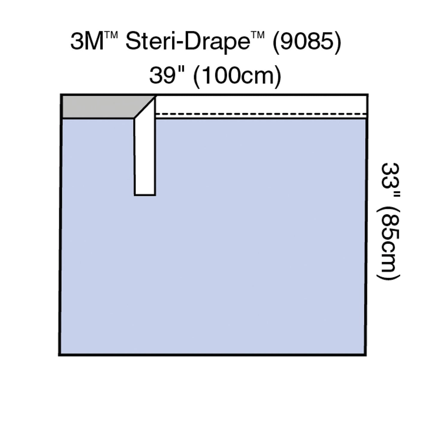 Steri-Drape Adhesive Towel Drape, 39" x 33", Absorbent Impervious Material, 30/bx, 4 bx/cs (Continental US+HI Only)