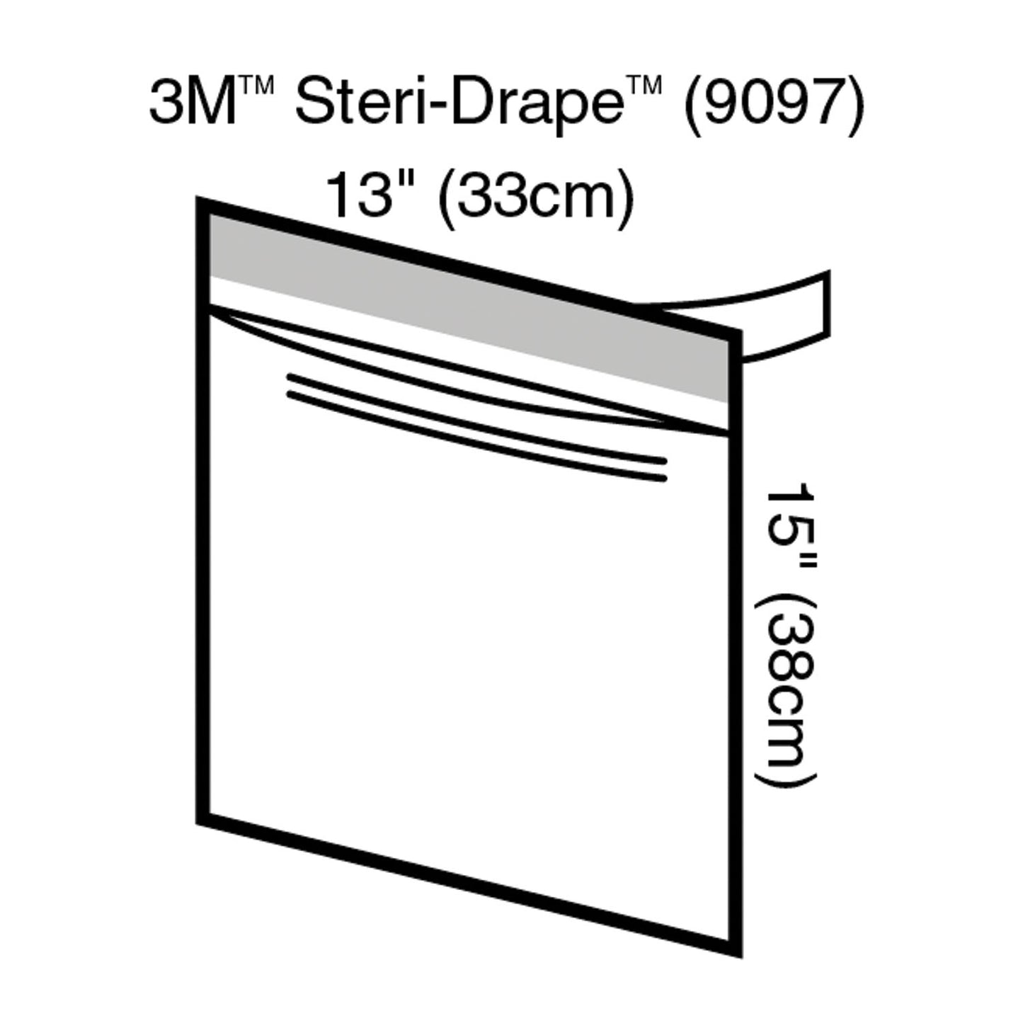 Steri-Drape Instrument Pouch, 13" x 15", Large, Clear Plastic, 100/bx, 2 bx/cs (Continental US+HI Only)