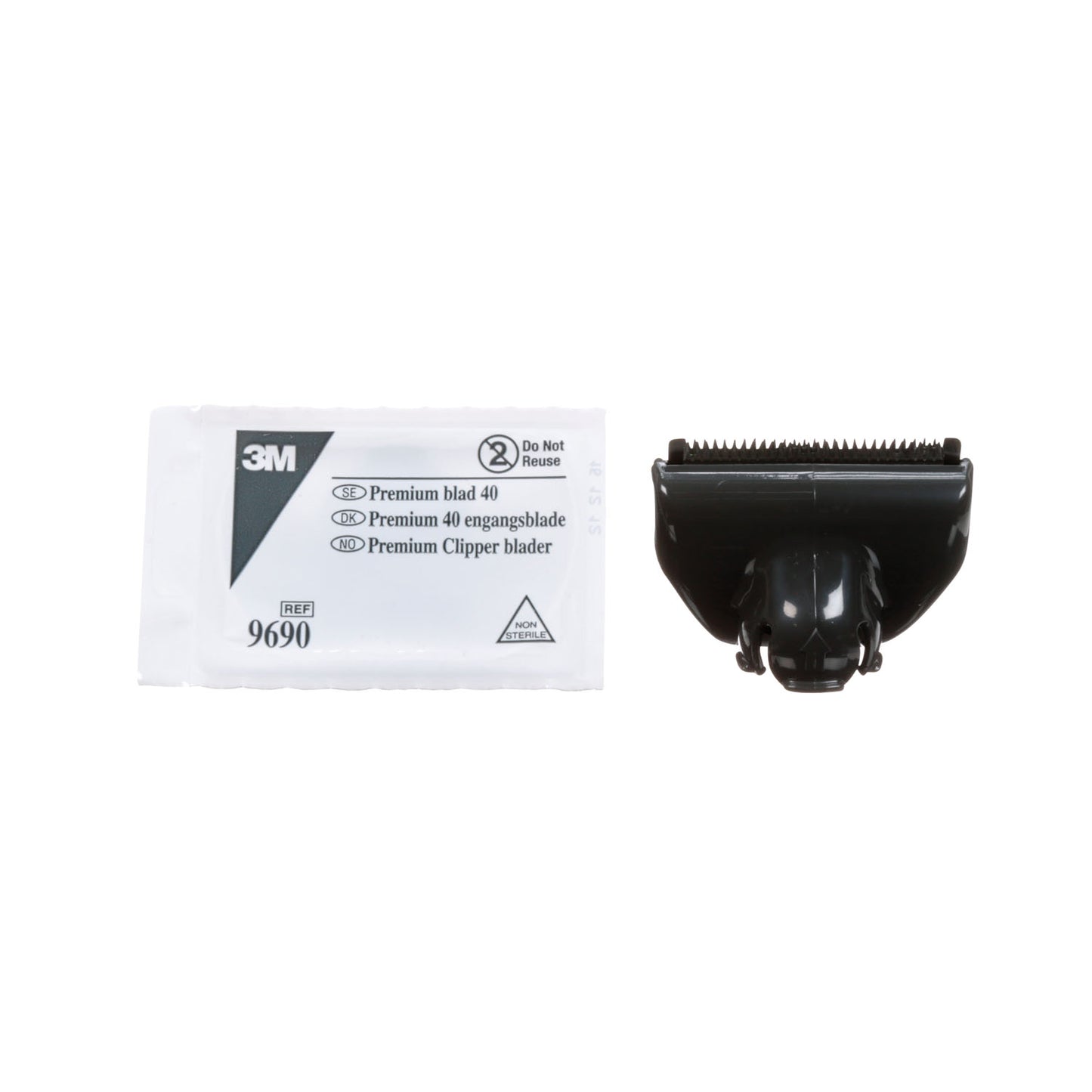 Single-Use Premium 40 Blade Assembly (Gray) for 9661 Clipper, 20/cs (Continental US+HI Only)