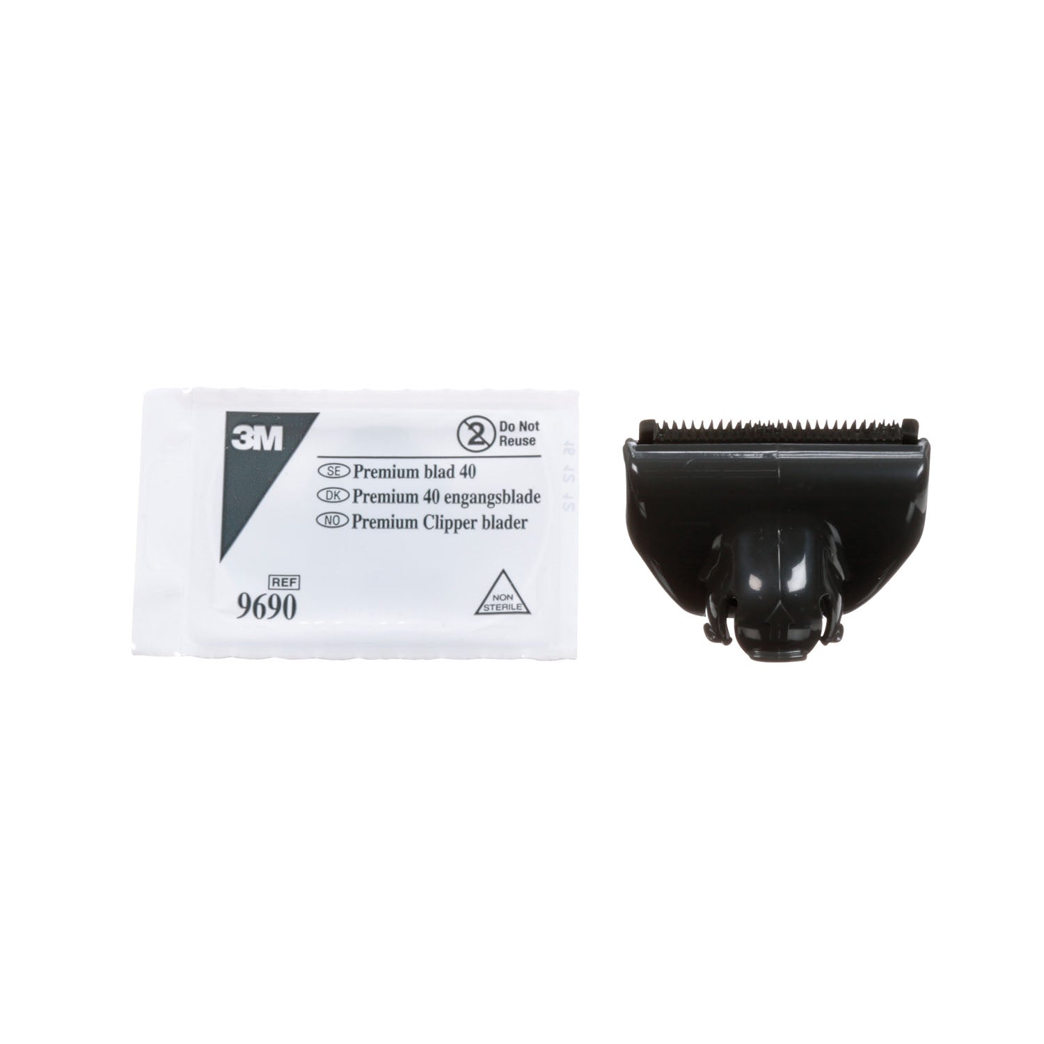 Single-Use Premium 40 Blade Assembly (Gray) for 9661 Clipper, 20/cs (Continental US+HI Only)