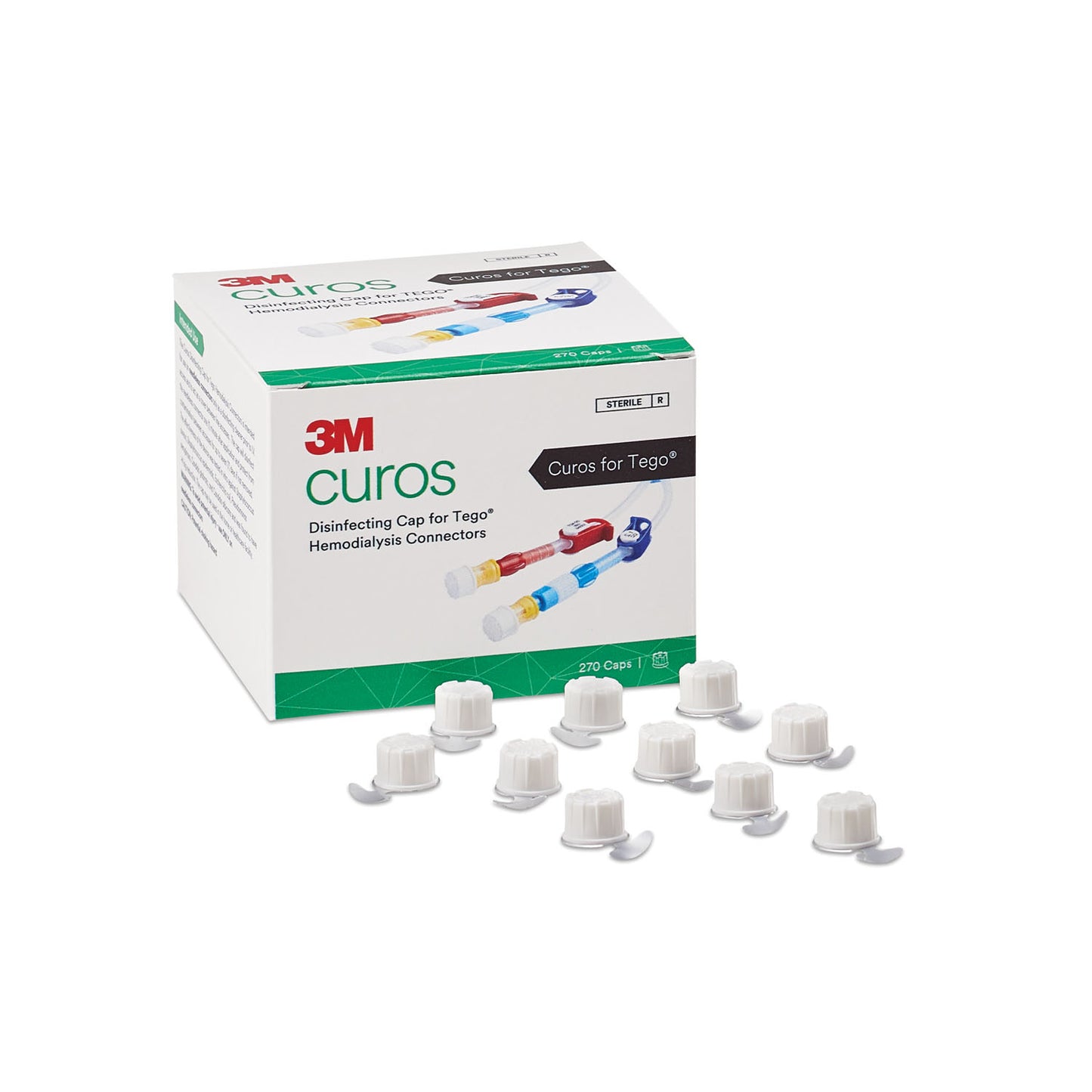 Port Protector, for the Tego Needlefree Hemodialysis Connector, White, 270/bx, 8 bx/cs