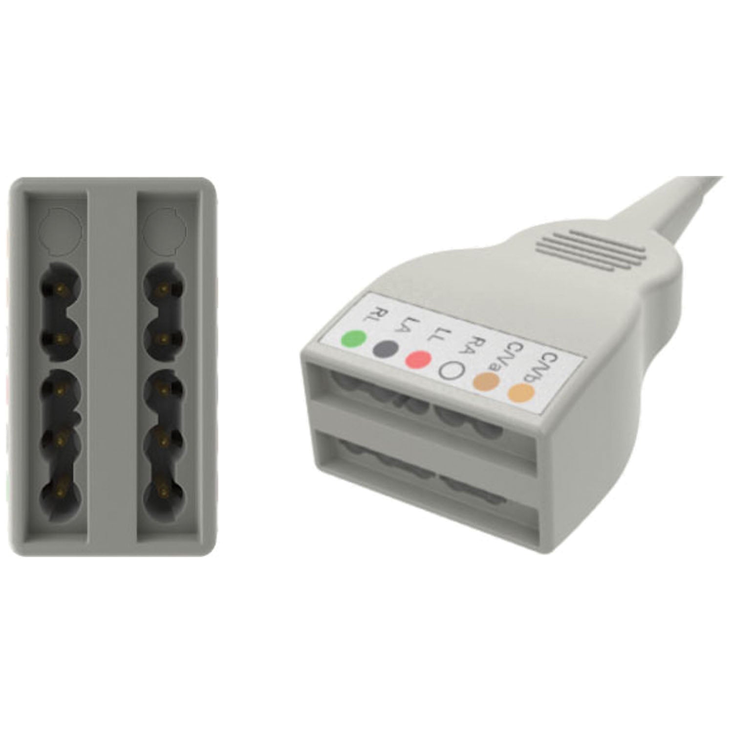 Yokemate LWS ECG Cable with Universal Connector (Continental US+HI Only)