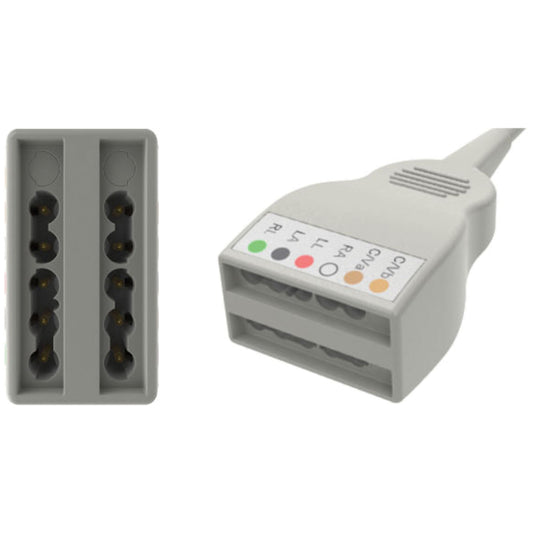 Yokemate LWS ECG Cable with Universal Connector (Continental US+HI Only)