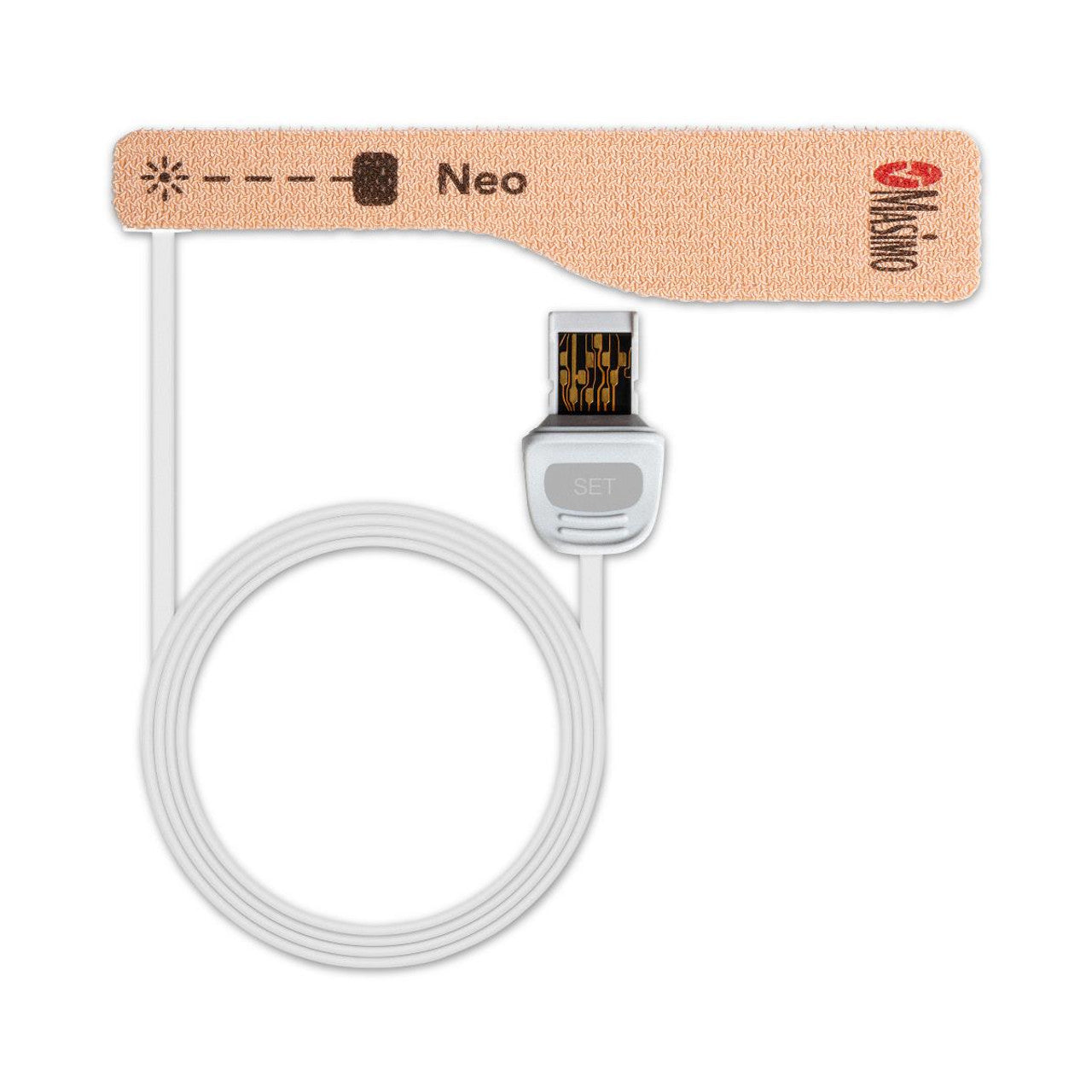 RD SET Adt CS-3, Adult/Neonatal SpO2 Adhesivie Sensors, 3ft Cable, Single Patient Use, Non-Sterile (Parameters Supported: SpO2, PR, Pi, RRp, Pvi) (Use 4047 Replacement Tape) 20/bx (Rx) (Continental US & Puerto Rico Only)