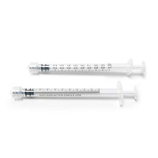 Hypodermic Standard Syringe, Disposable, 1mL (Low Dead Space) 100/bx, 20 bx/cs