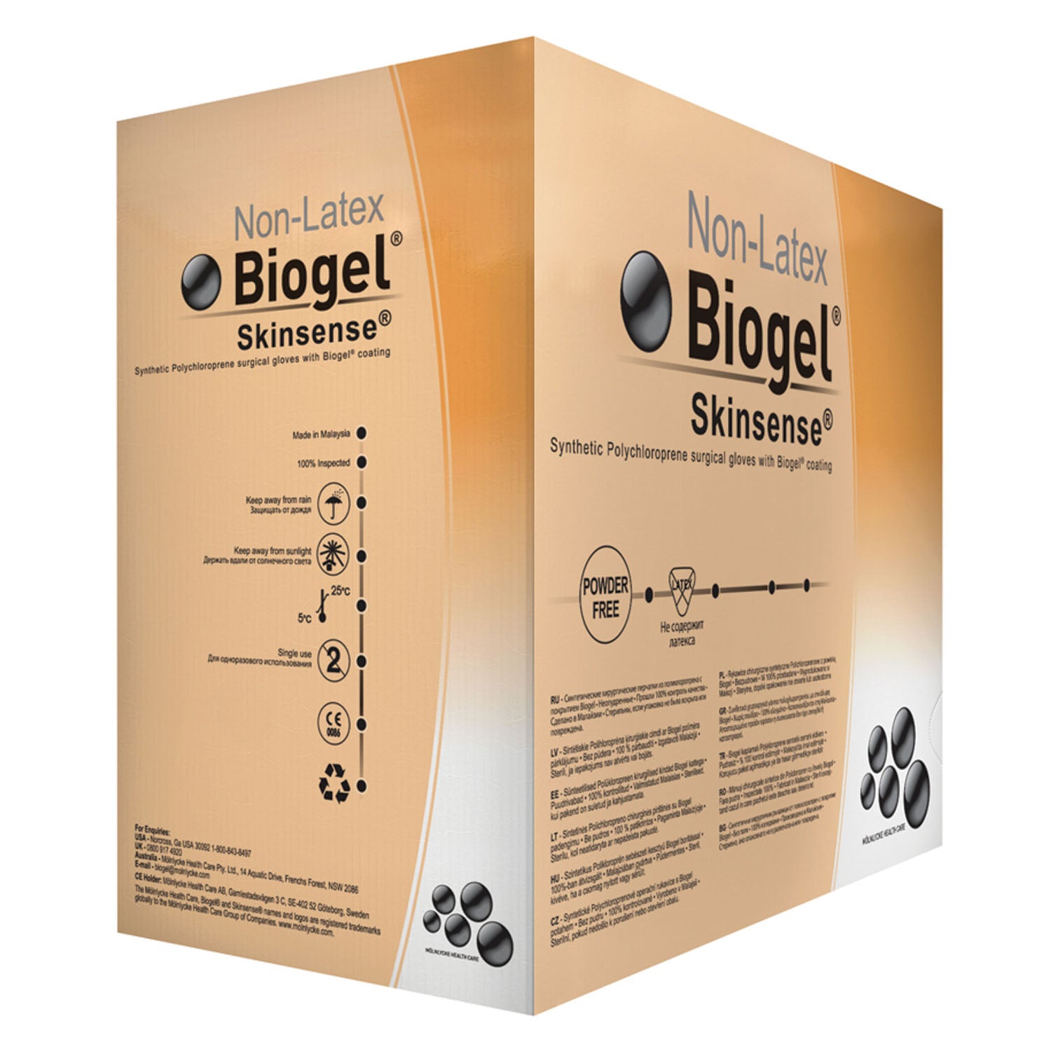 Surgical Glove, Size 6, Sterile, Non-Latex, Powder Free (PF), 50/bx, 4 bx/cs (US Only)