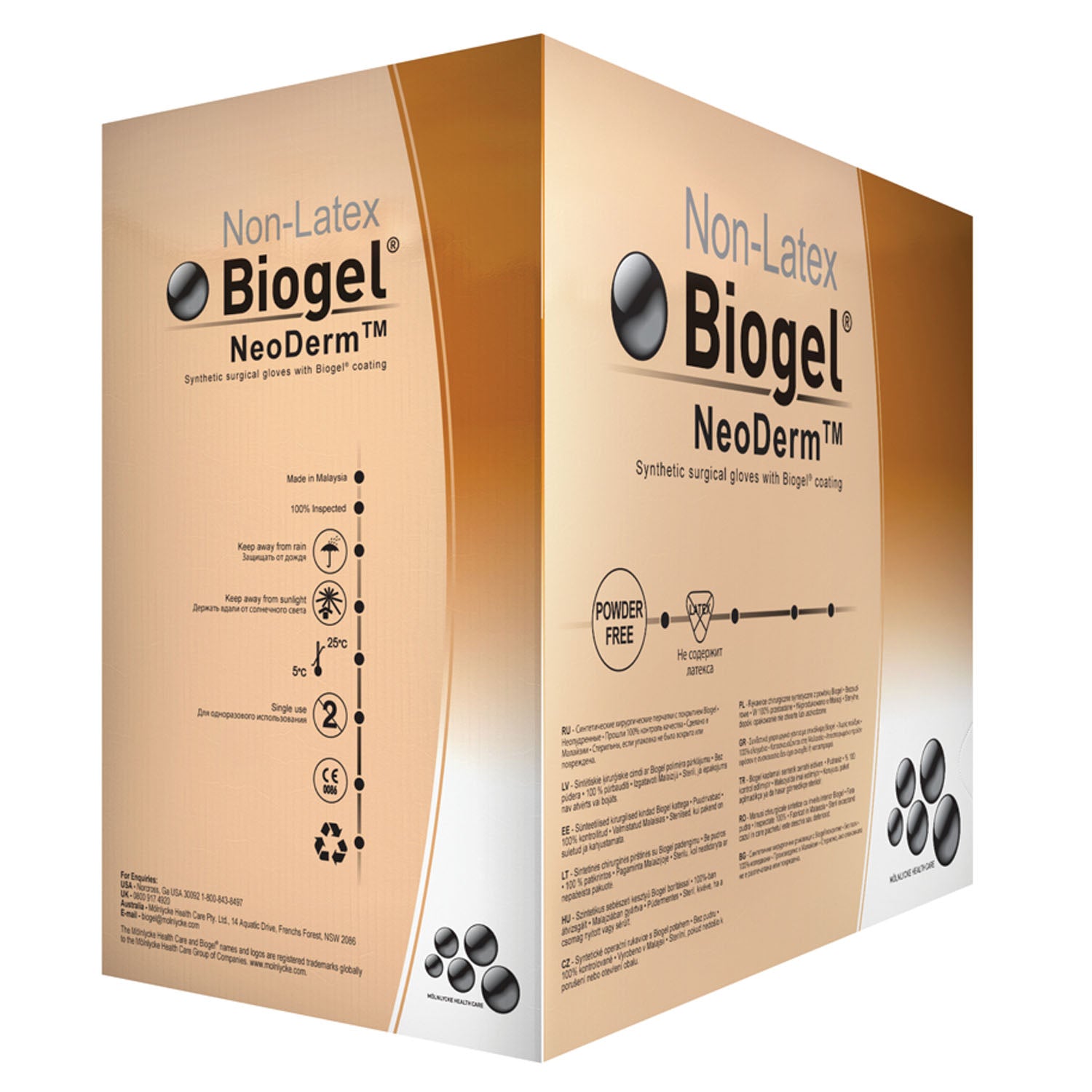 Surgical Glove, Size 7_, Sterile, Non-Latex, Powder Free (PF), 50/bx, 4 bx/cs (30 cs/plt) (US Only)