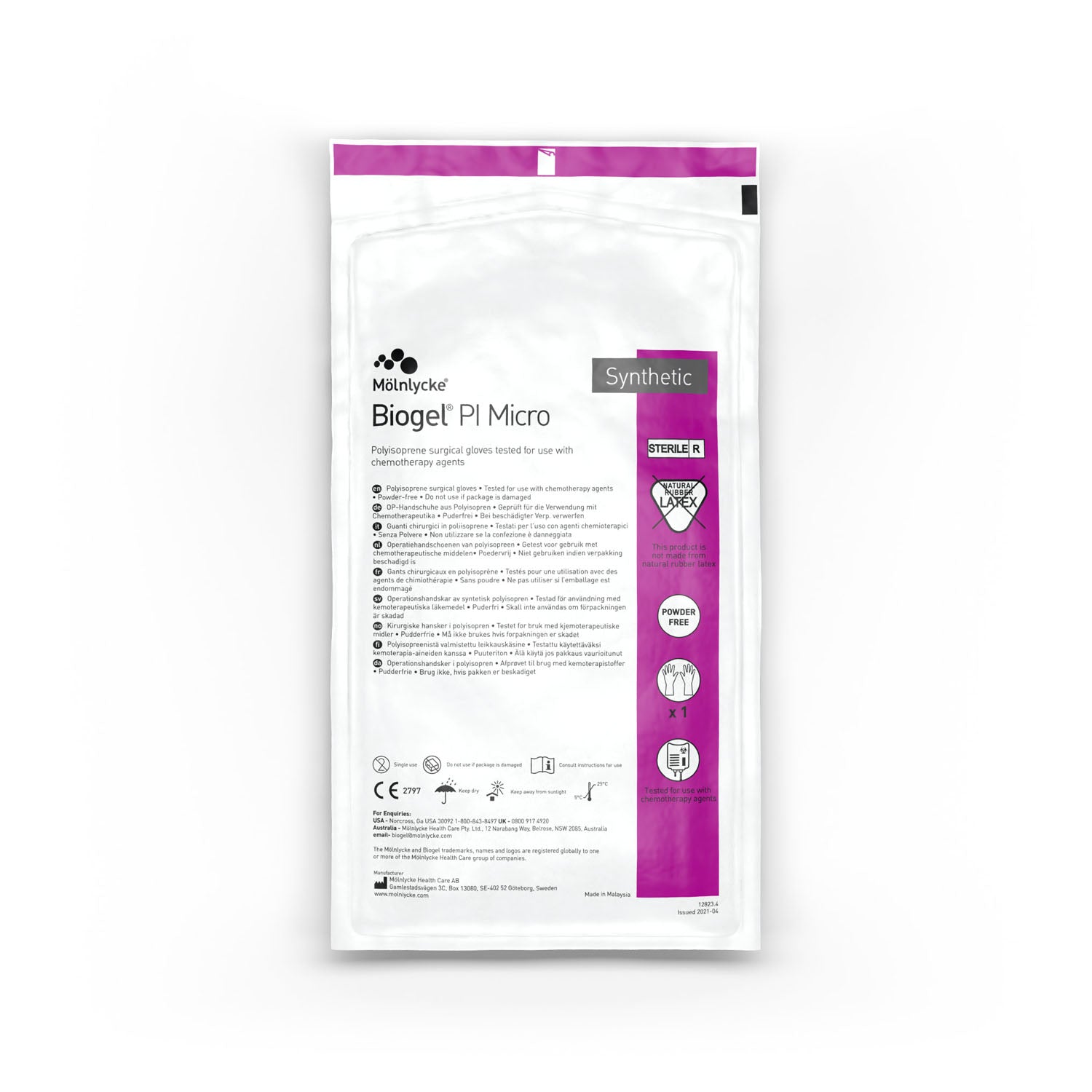 Surgical Glove, Size 6.5, Sterile, Powder-Free, 50/bx, 4bx/cs (US Only)