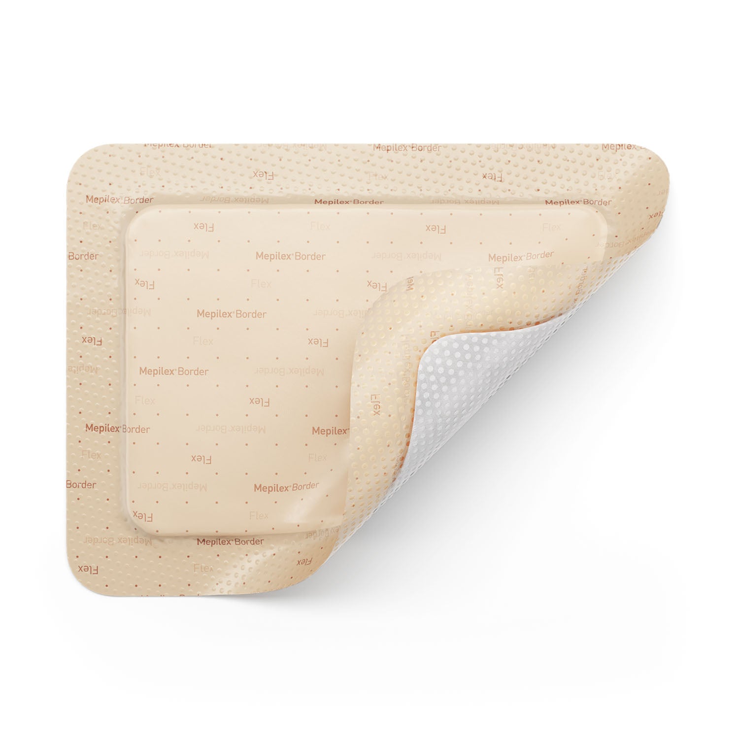 Foam Dressing, 6" x 8" (15 x 20cm) Flexible, Self-Adherent, Absorbent, Bordered, Safetac Technology, 5/bx, 10 bx/cs (US Only)