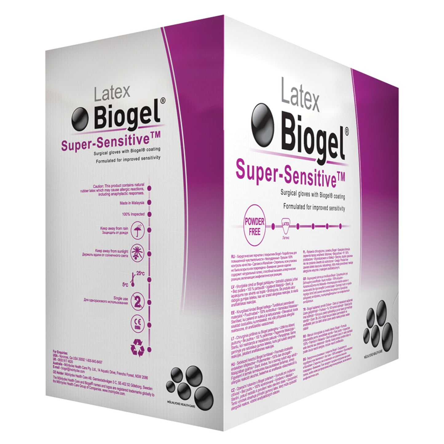 Surgical Glove, Size 7, Sterile, Latex, Powder Free (PF), 50/bx, 4 bx/cs (US Only)