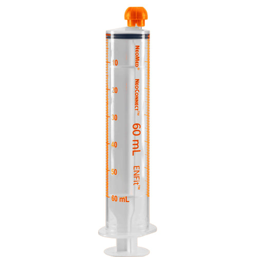ENFit Oral Syringe, 60 ml, Orange, Sterile, 100/cs (US Only) (Authorized Distributor Sub-Agreement Required  - See Manufacturer Details Page)