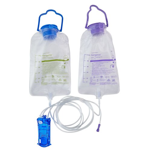 Kangaroo OMNI 500 ml Pump Set, with 500 ml Flush Bag, 30/cs (Continental US Only)