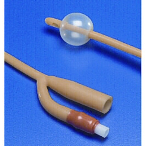 Foley Catheter, 5cc Balloon, 2-Way, 14FR, 16"L, 10/ctn (Continental US Only)