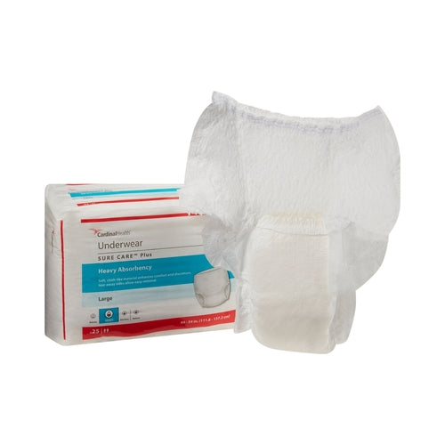 Protective Underwear Plus, Large (44"-54"), Heavy Absorbency, 100/cs (Continental US Only)