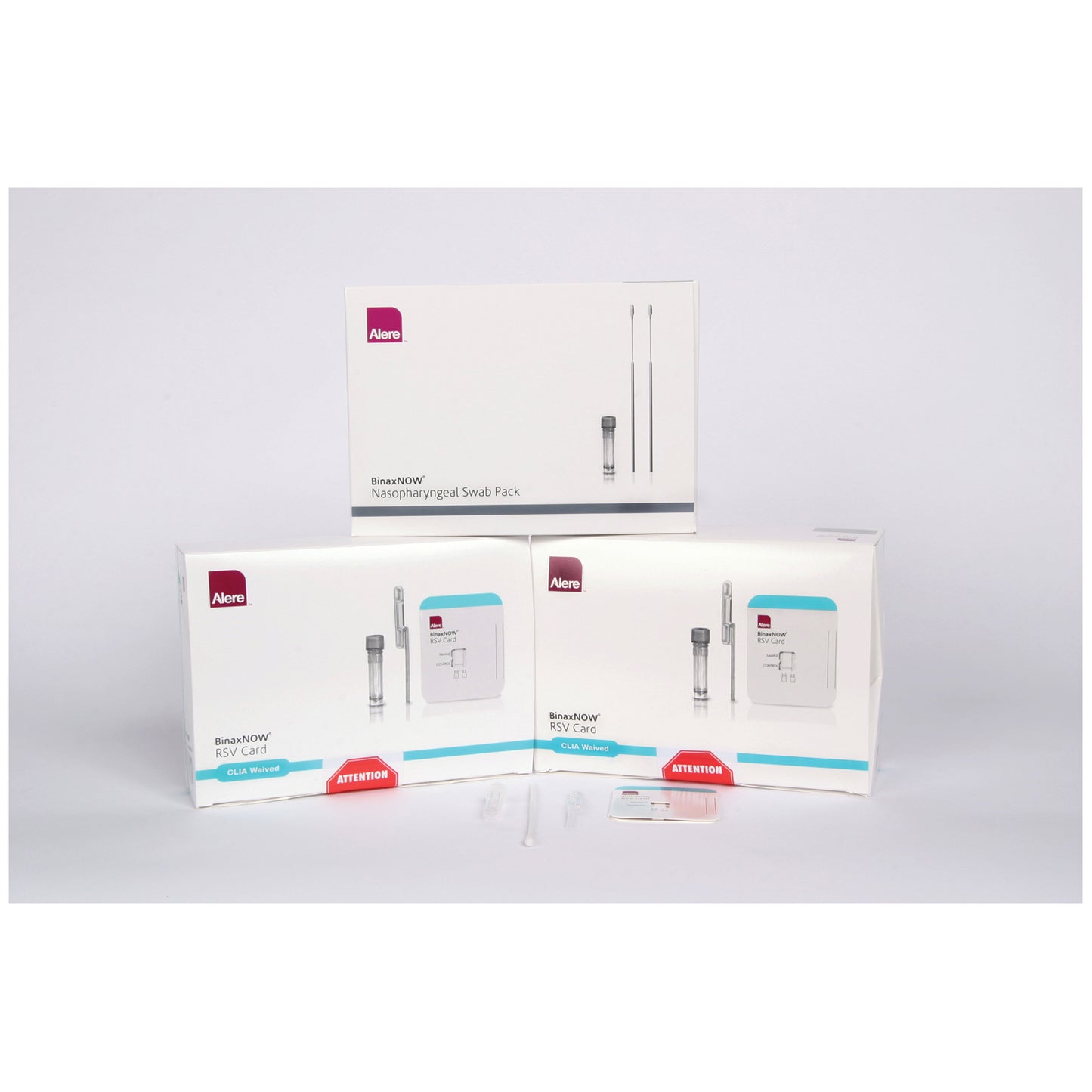 RSV Test Kit, CLIA Waived, Includes: 10 Test Devices, 11 Transfer Pipettes, 11 Elution Solution Vials, 10 NP Swabs, 1 Viral Negative Swab, 1 Positive Swab, 10 test/kit (For Patients under 5 yrs old) (Expiry Lead Time 90 Days; Short-Dated; Non-Returnable) (Continental US+HI Only)